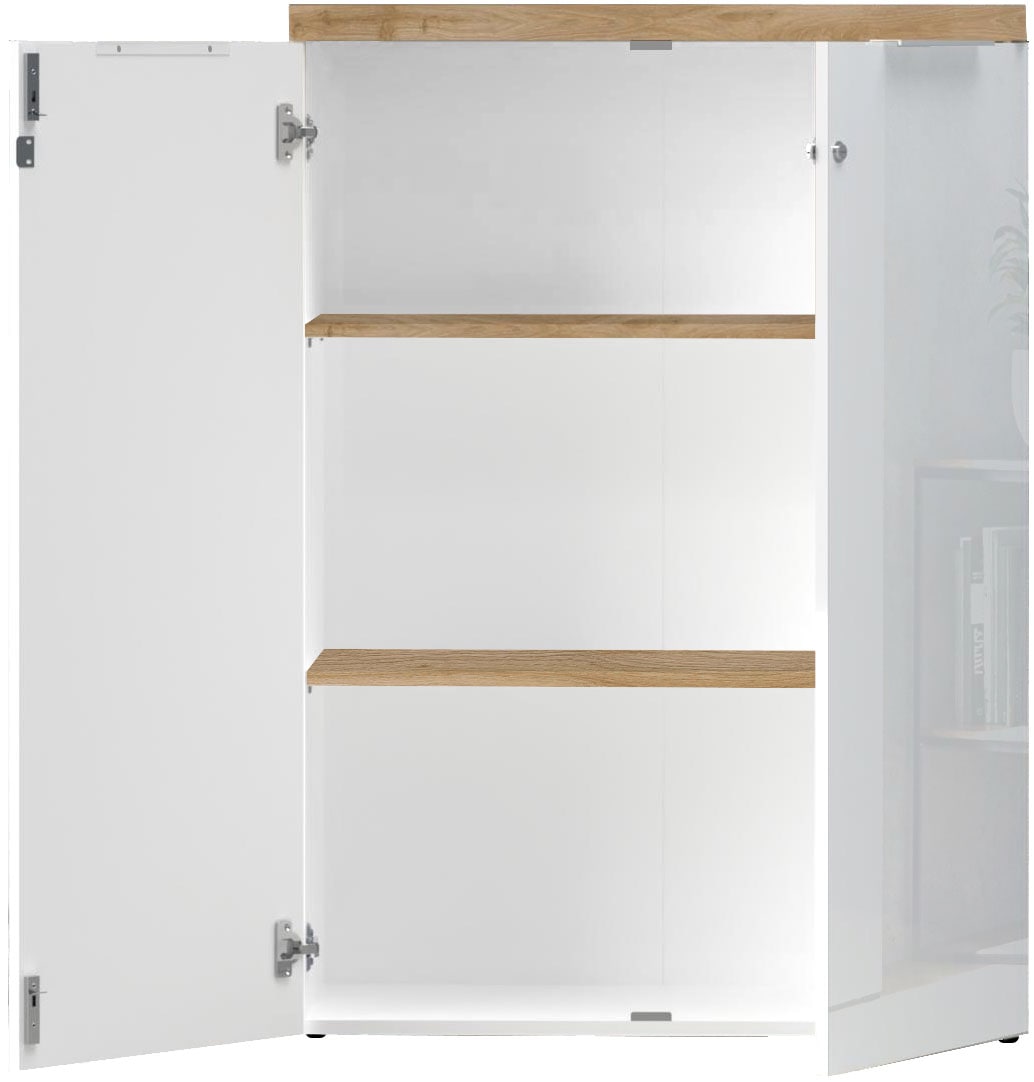 INOSIGN Aktenschrank »Easy H 115 cm, Büroschrank, Mehrzweckschrank mit 2 Türen« Metallgriffe,  abschliessbar, Top 38 mm stark