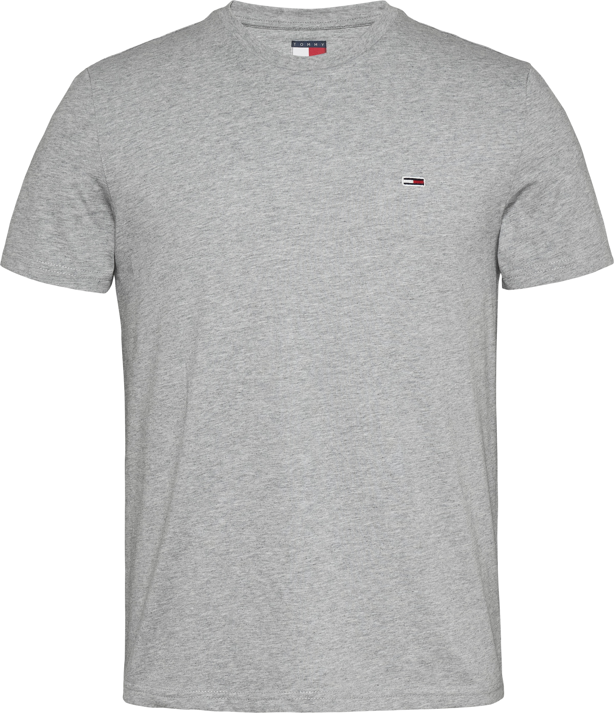 Tommy Jeans T-Shirt »TJM XSLIM JASPE HTR TEE EXT«, Mit Rundhalsausschnitt