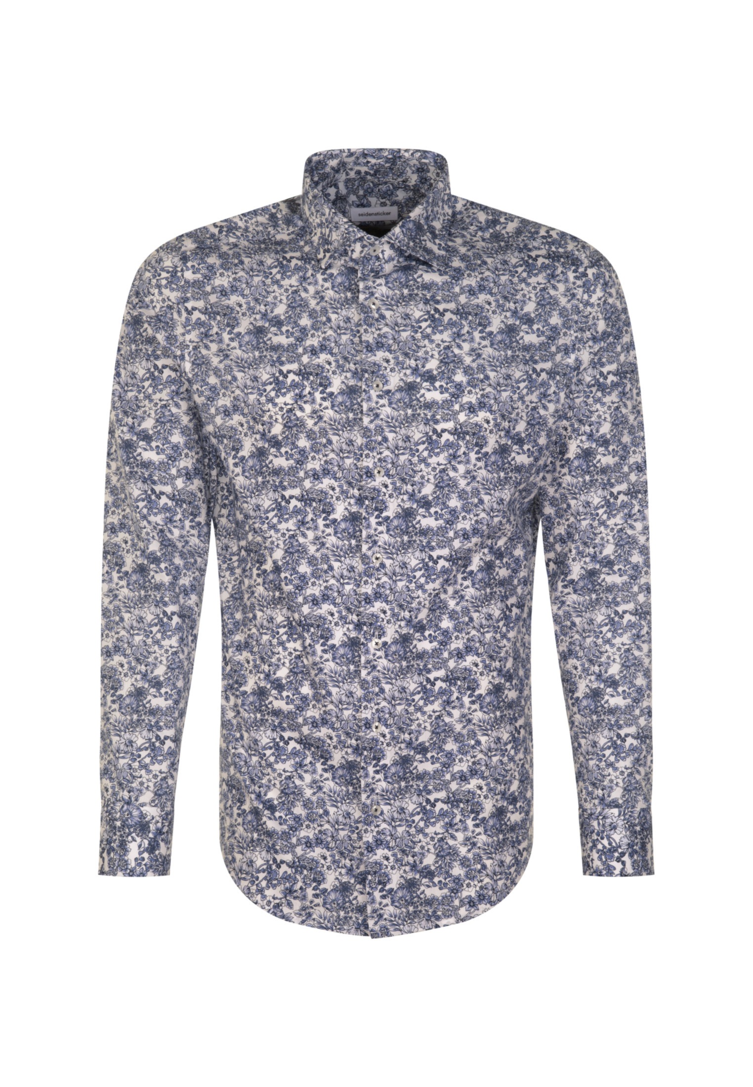 seidensticker Businesshemd »Slim«, Slim Langarm Kentkragen Floral