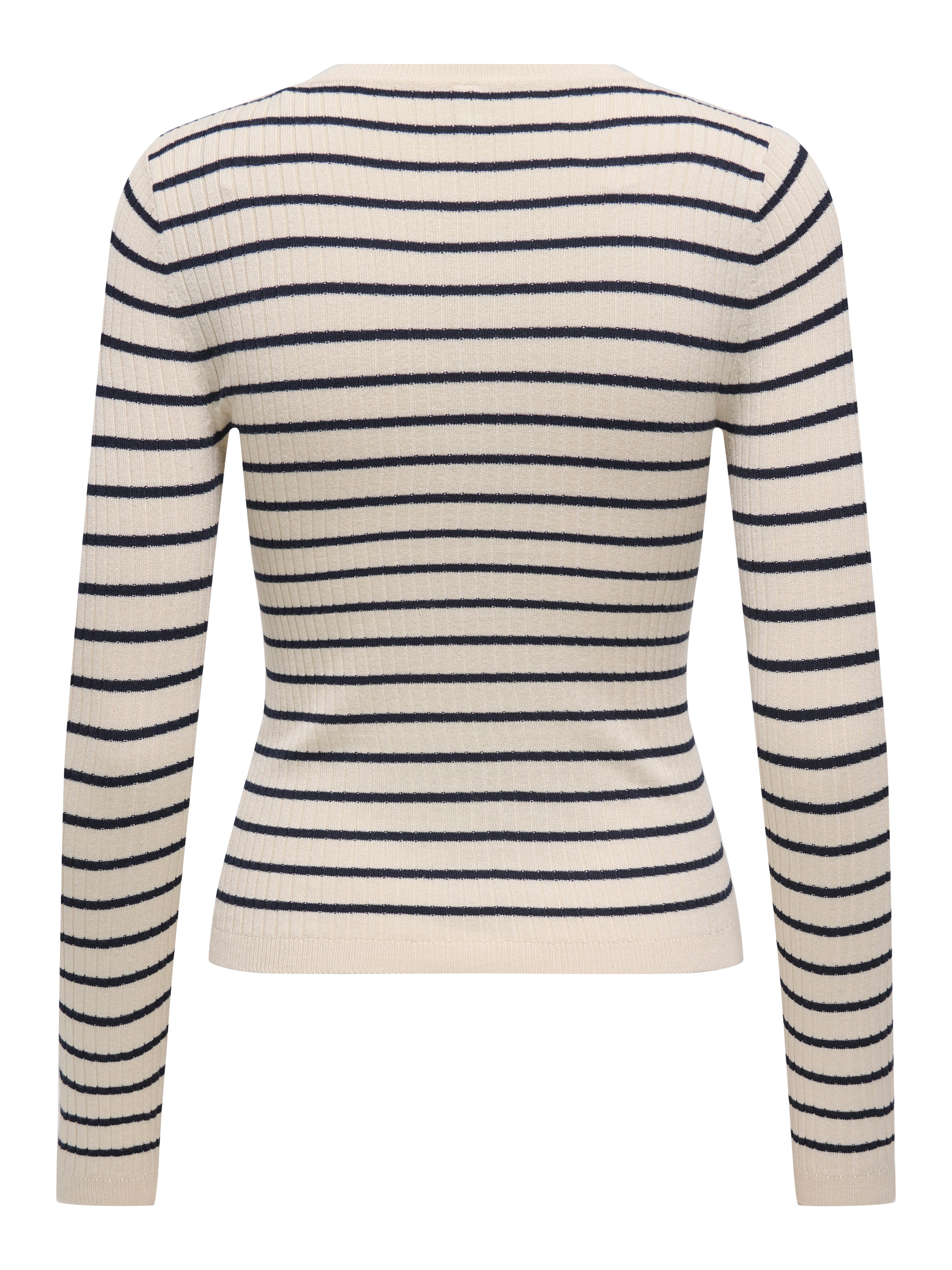 ONLY Strickpullover »ONLMILA LS STRIPE BUTTON O-NECK CC KNT«