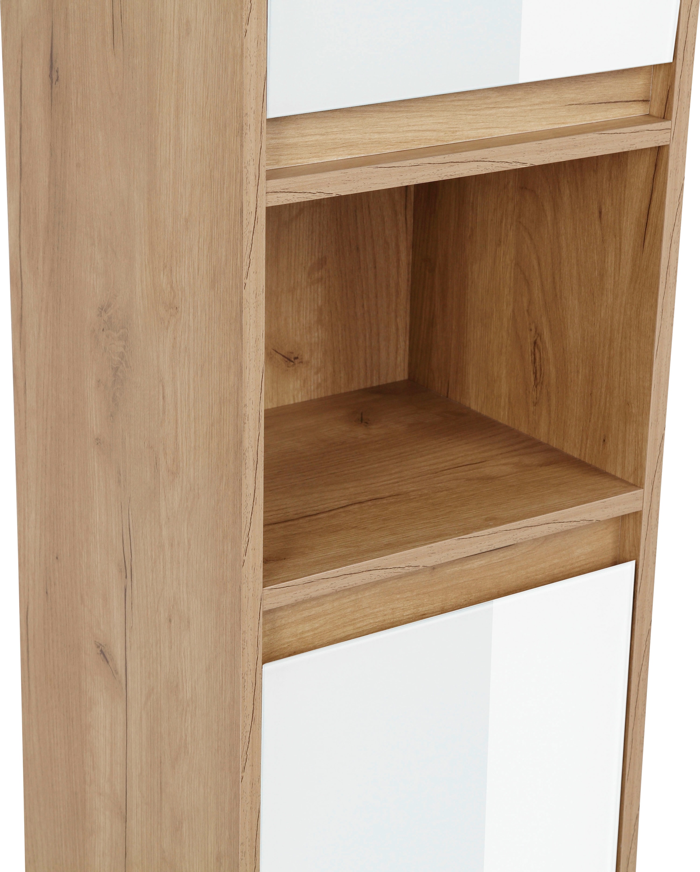 welltime Hochschrank »Torun Badezimmerschrank«, Badschrank Schrank Breite 35 cm mit Glasfronten