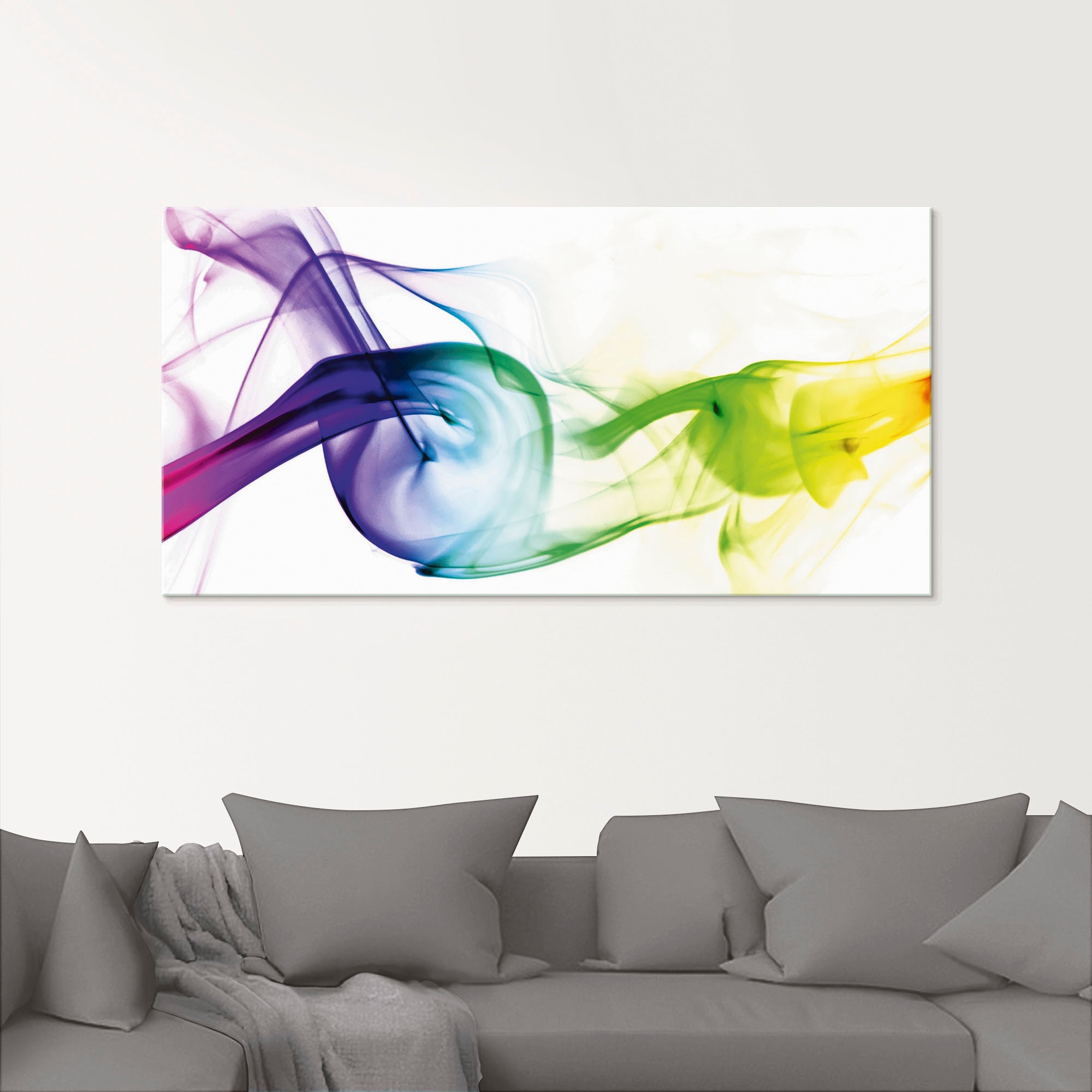 Artland Tableau en verre »Rauch - Abstrakt« 1 cuis tlg. in verschiedenen Grössen