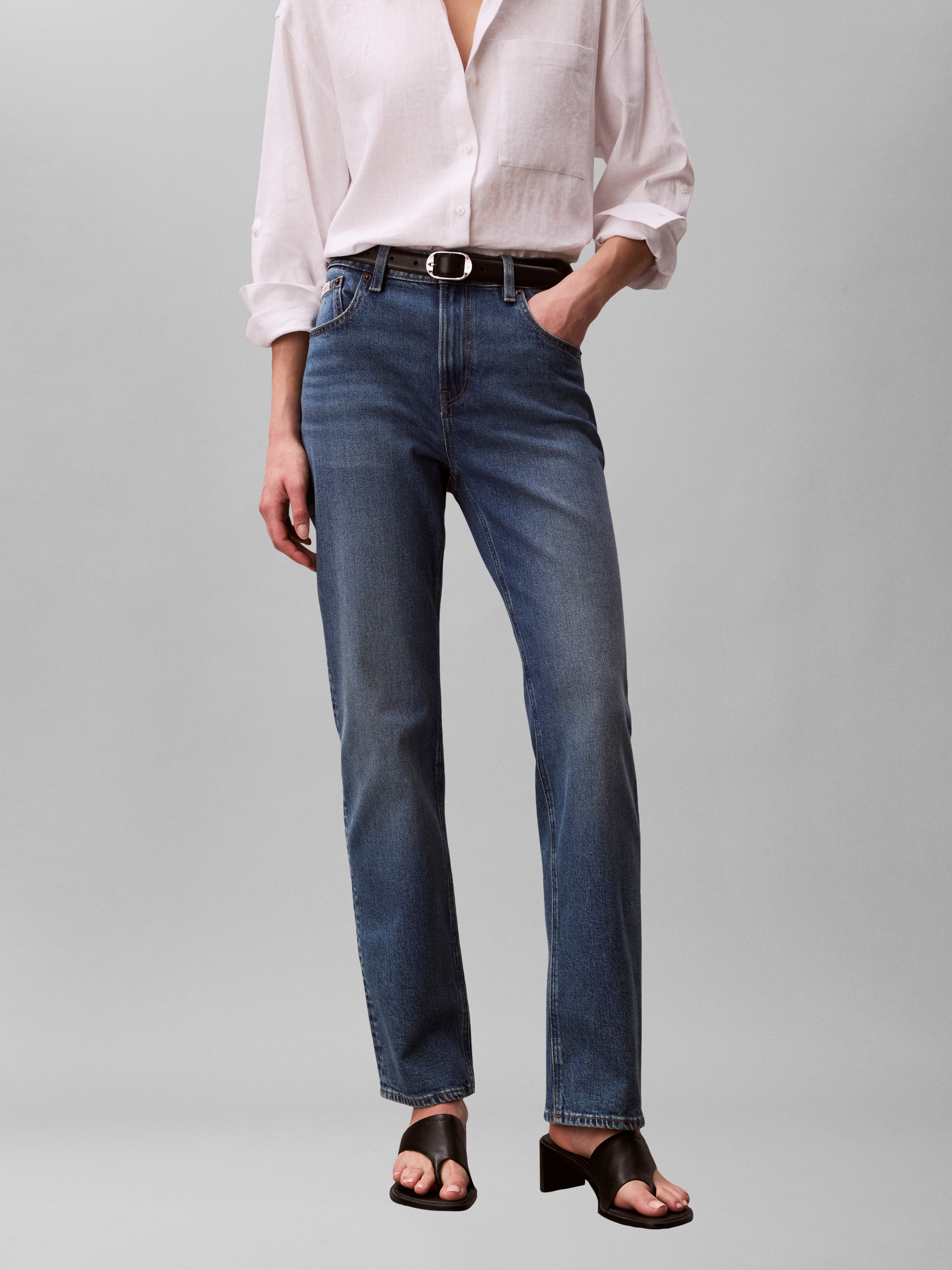 Calvin Klein Jeans Jeans taille haute Coupe régulière avec taille haute