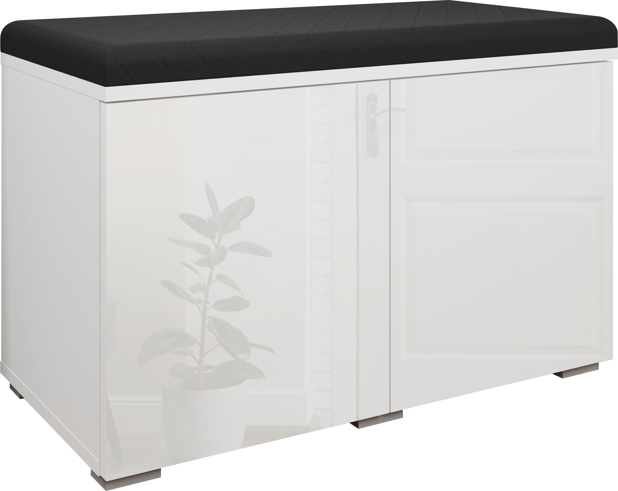 GOODproduct Sitzbank »Paris« inkl. Sitzkissen,  moderne Truhenbank B/T/H 70x35x45, Flurbank mit Sitz aus Kunstleder