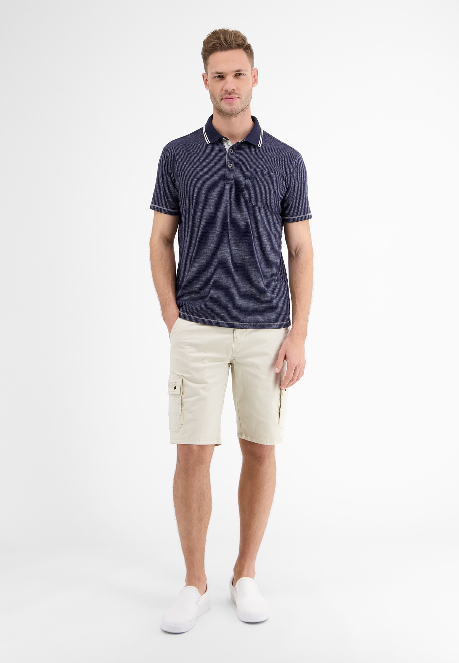 LERROS Poloshirt »LERROS Poloshirt mit Finelinerstreifen«