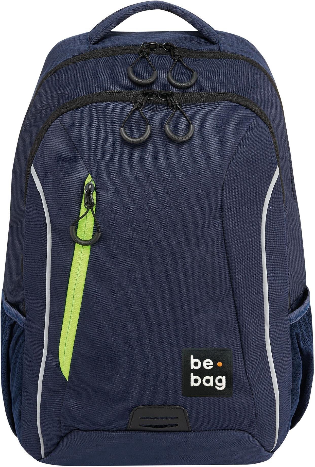 Image of Herlitz Schulrucksack »be.bag be.urban, indigo blue«, Reflektionsnähte-reflektierende Streifen auf den Schultergurten bei Ackermann Versand Schweiz