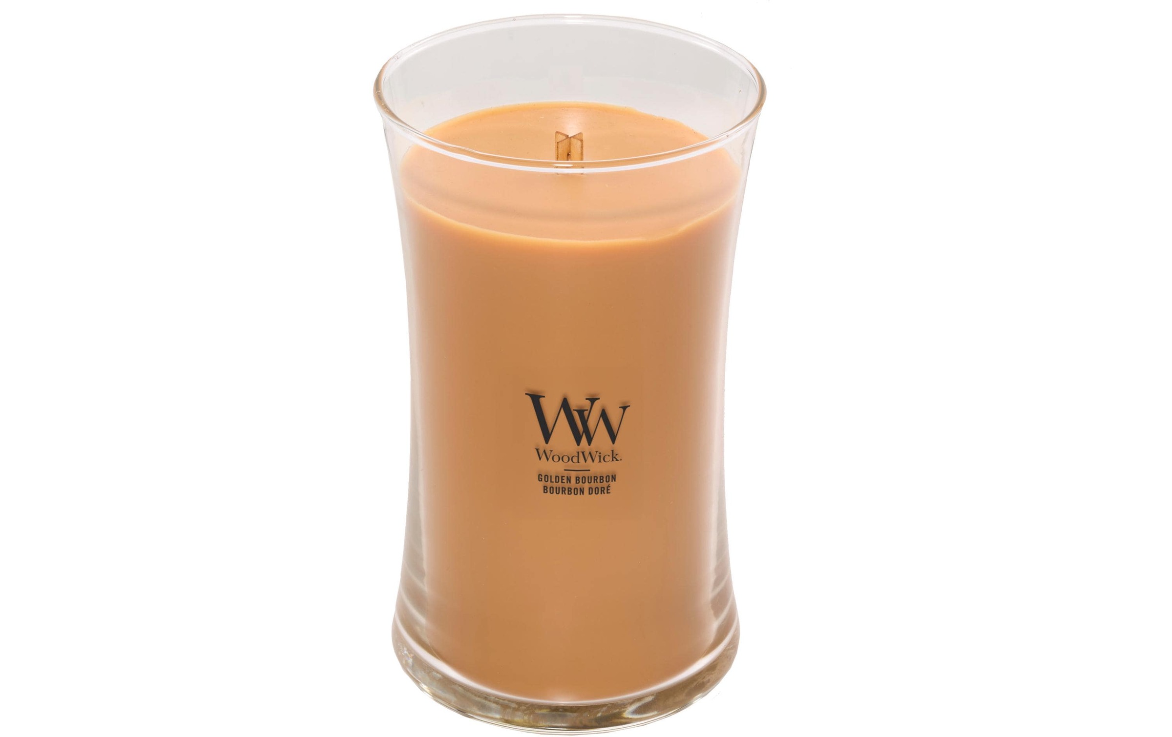 Woodwick Bougie parfumée »Golden Bourbon Large Jar«