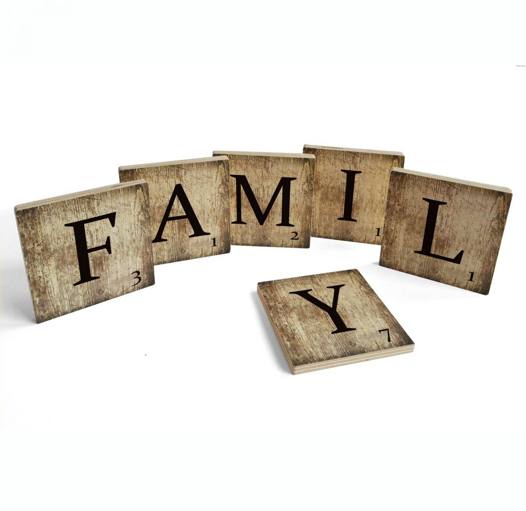 Image of Wall-Art Mehrteilige Bilder »Scrabble Deko Buchstaben Family«, (Set, 6 St.) bei Ackermann Versand Schweiz