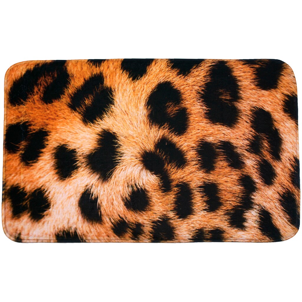 Sanilo Badematte »Leopardenfell«, Höhe 15 mm, schnell trocknend