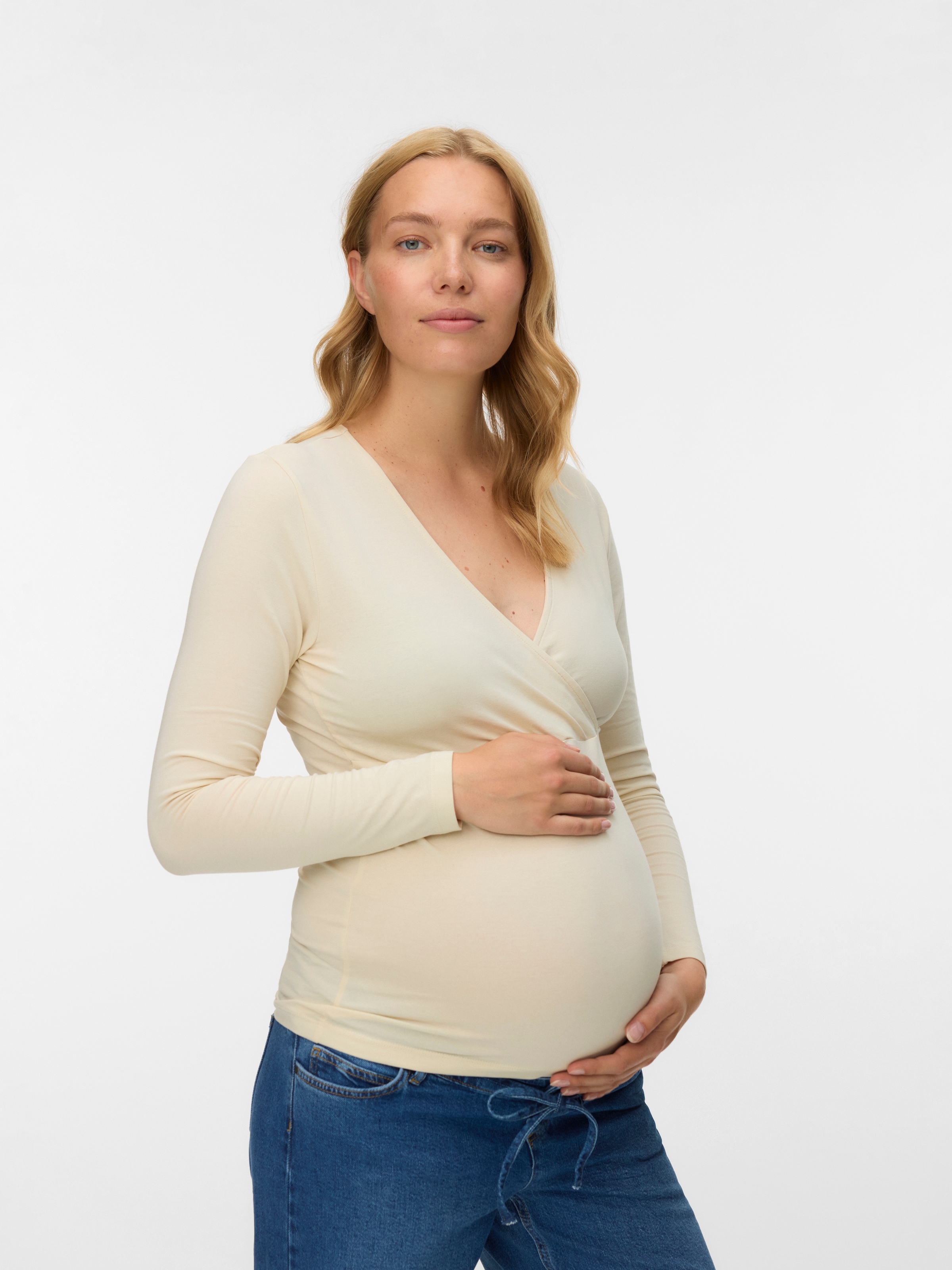 Mamalicious T-shirt de grossesse »MLKERRIE TESS LS JRS TOP 2-P NOOS« Packung, 2 cuis