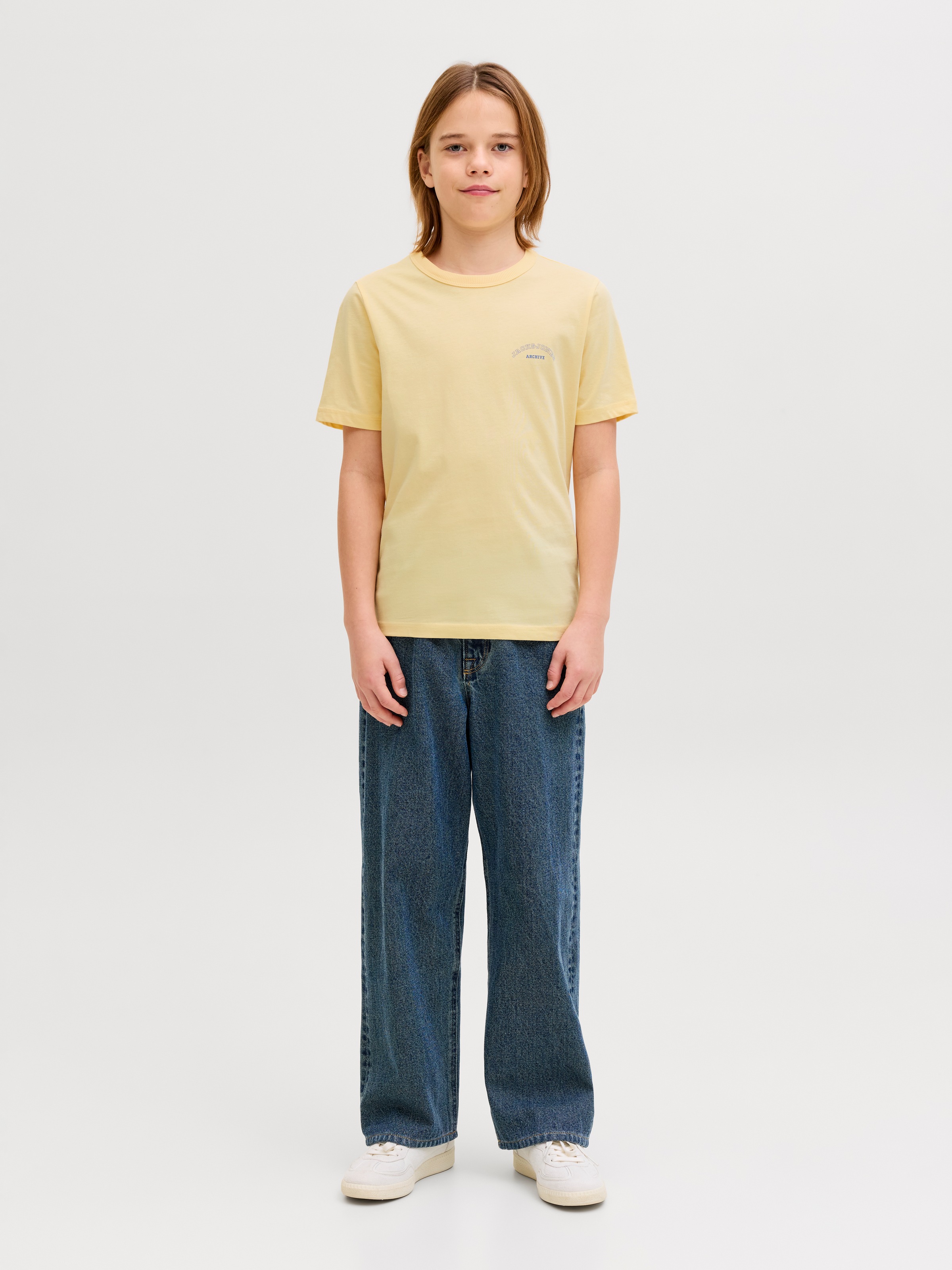 Jack & Jones Junior T-shirt »JJCOLLEGE LOGO TEE SS CREW NECK JNR« avec impression logo