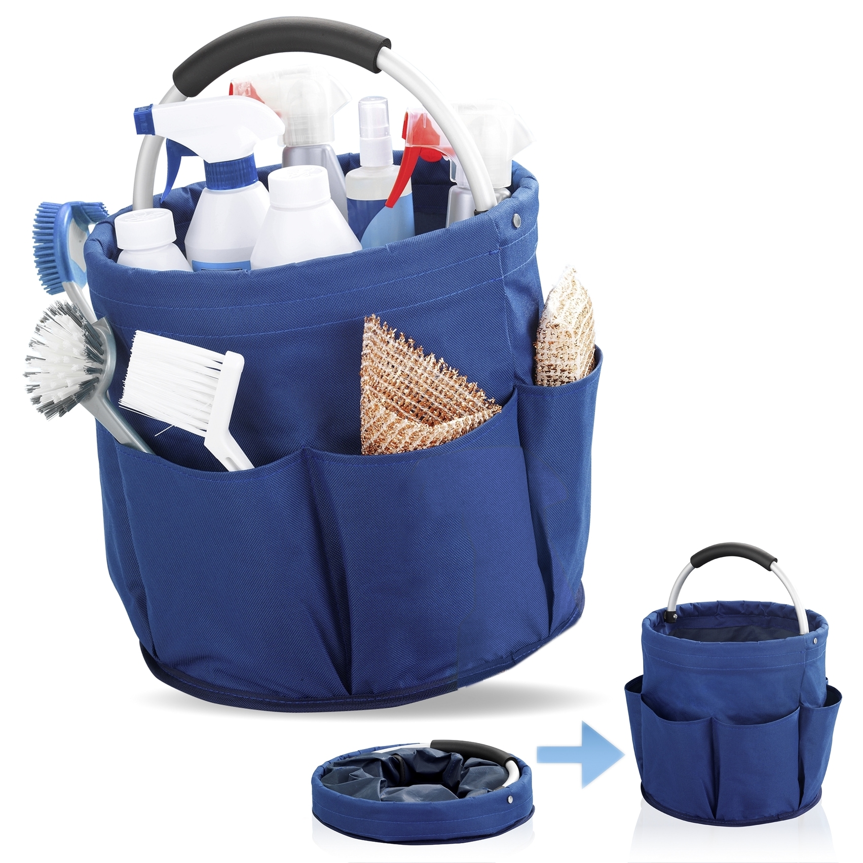 Maximex Organizer »Universal-Reinigungs-Caddy«, Allzweckkorb mit 6 Aussentaschen, ideal für Haushalt, Garten & Camping