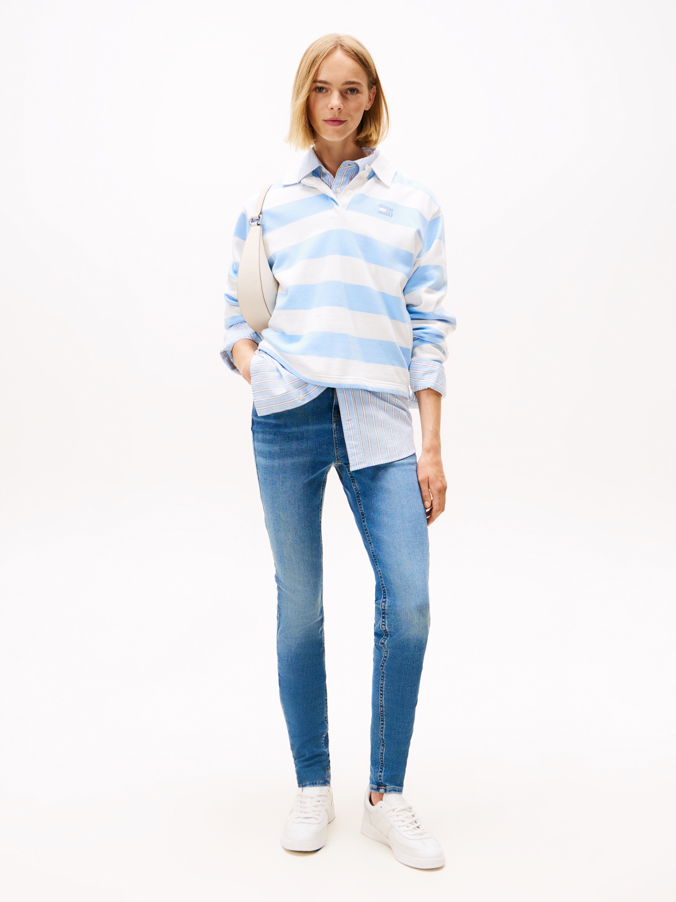 Tommy Jeans Jeans skinny »NORA MID RISE« avec lavage, badge logo