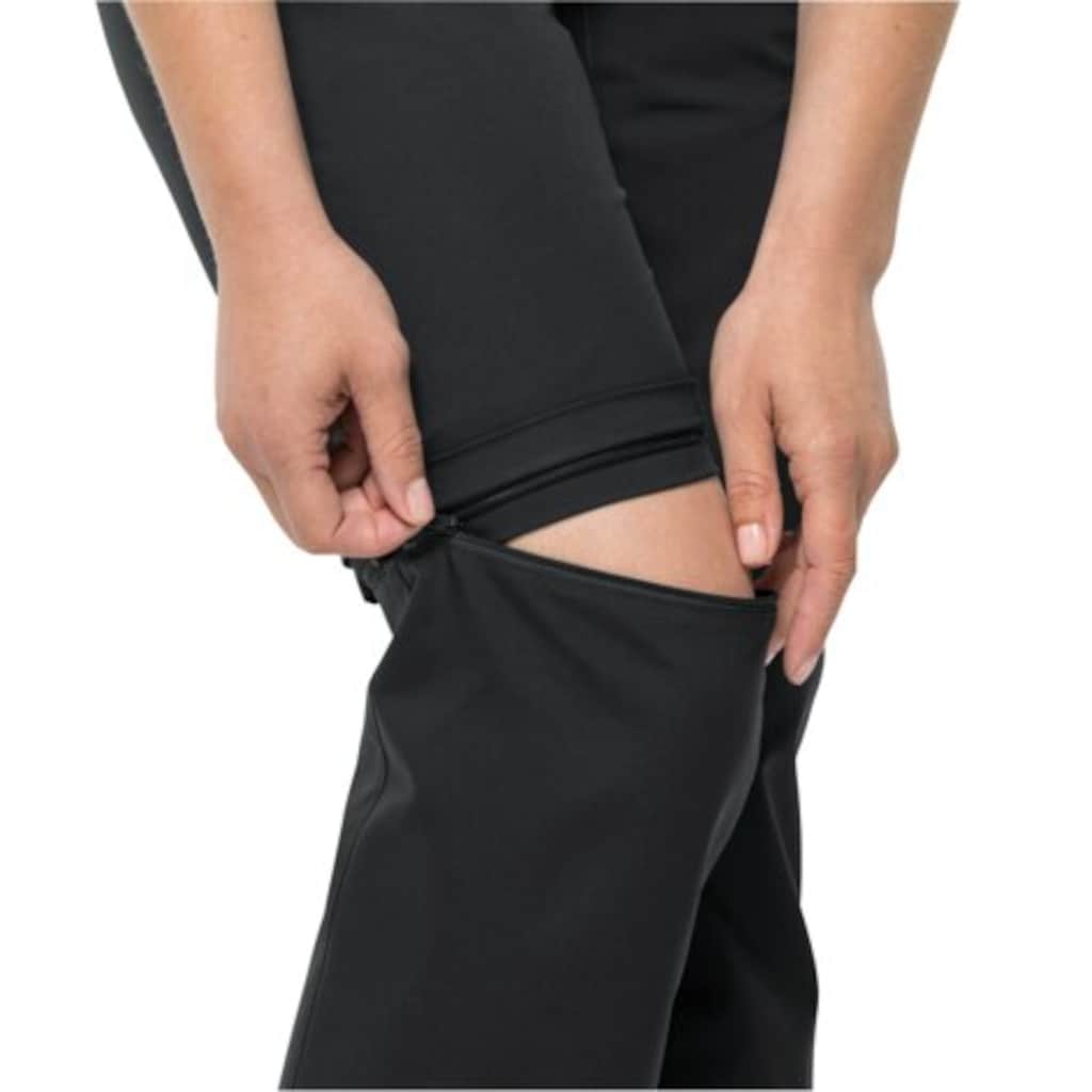 Jack Wolfskin Zip-off-Hose »ACTIVE TRACK ZIP OFF PANTS W«, lange Hose und Shorts in einem