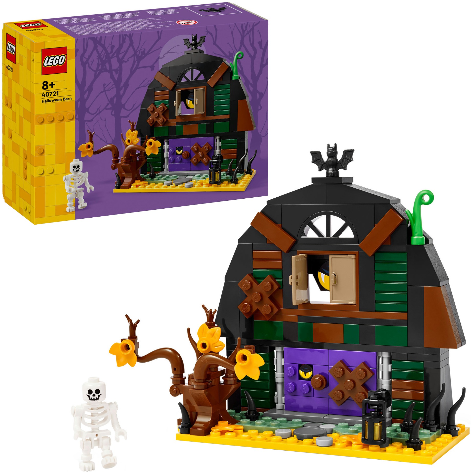 Image of LEGO Konstruktionsspielsteine "Halloween-Scheune (40721), LEGO Iconic" Made in Europe