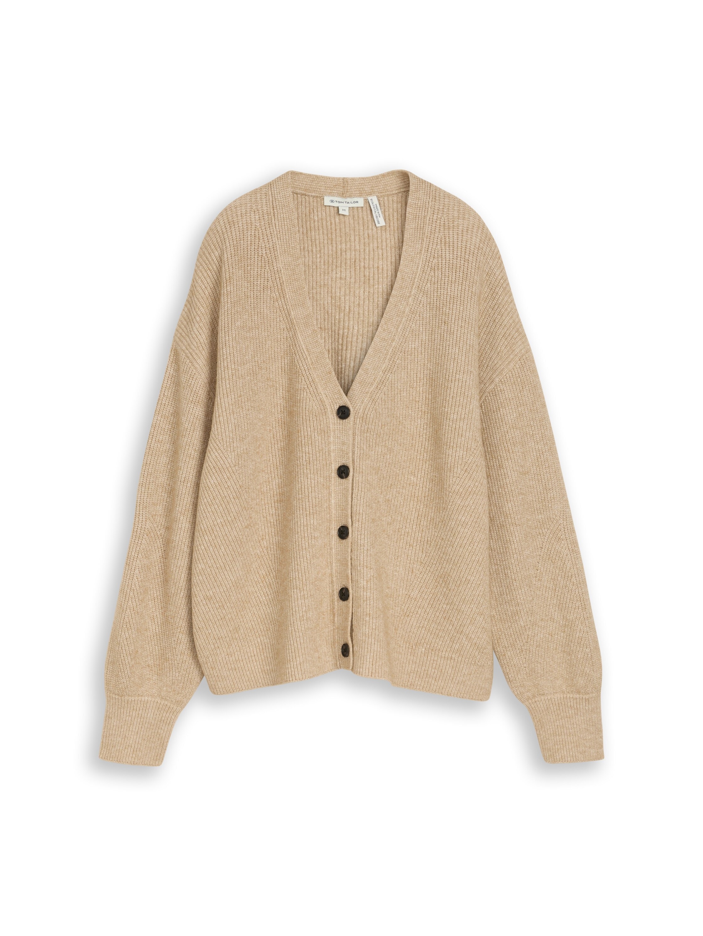 TOM TAILOR Veste en tricot »Oversized« avec encolure en V