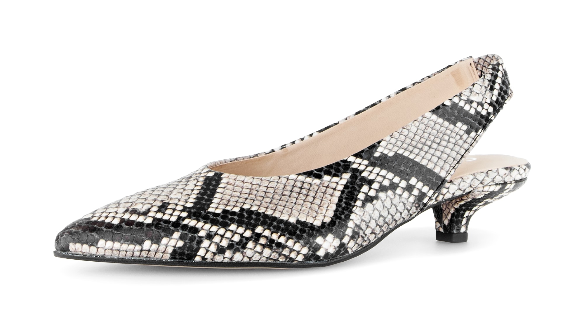 Image of Gabor Slingpumps Trichterabsatz, Businesschuh, Festtagsschuh in Snake-Optik