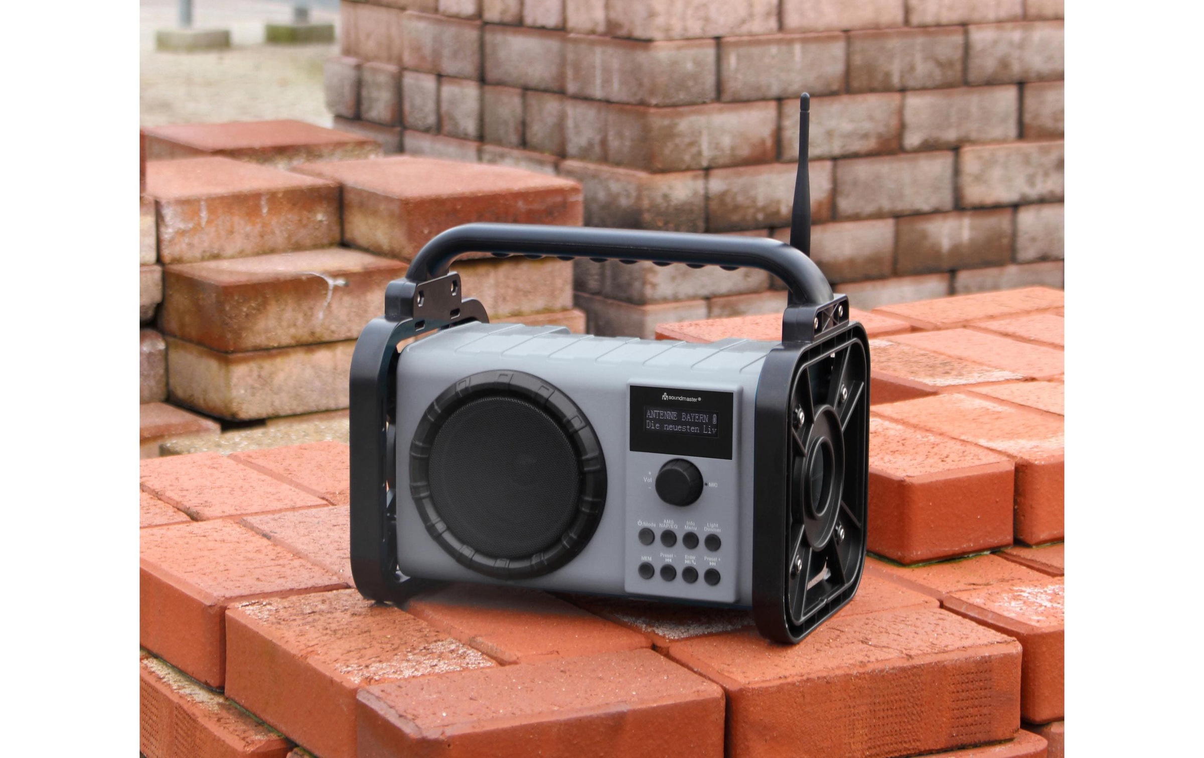 Soundmaster Baustellenradio »DAB80 G«, (Digitalradio (DAB+)-FM-Tuner)
