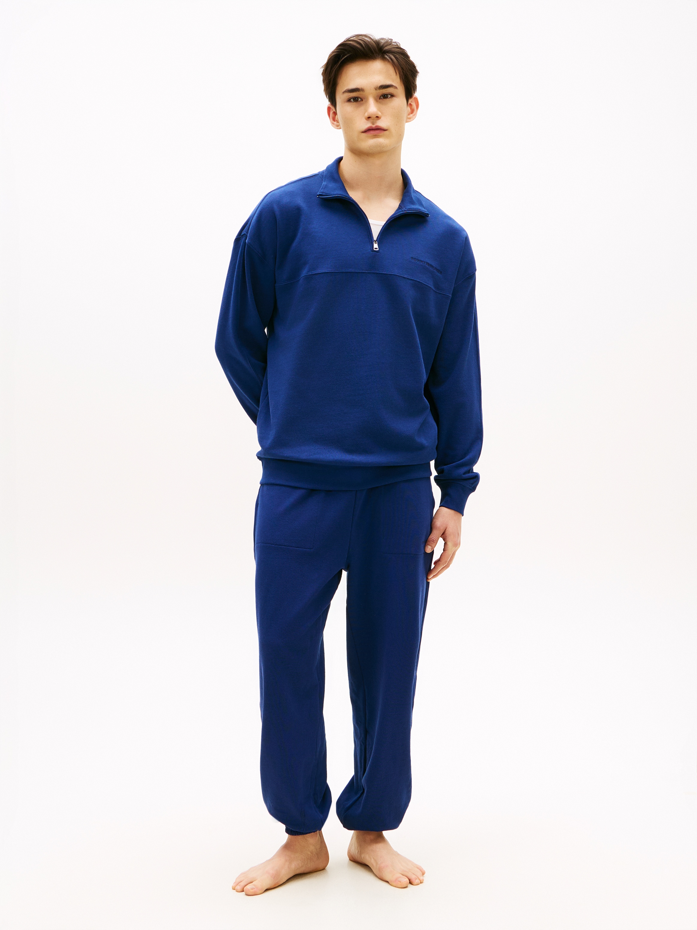 Tommy Hilfiger Underwear Sweat-shirt , avec col Troyer et fermeture éclair
