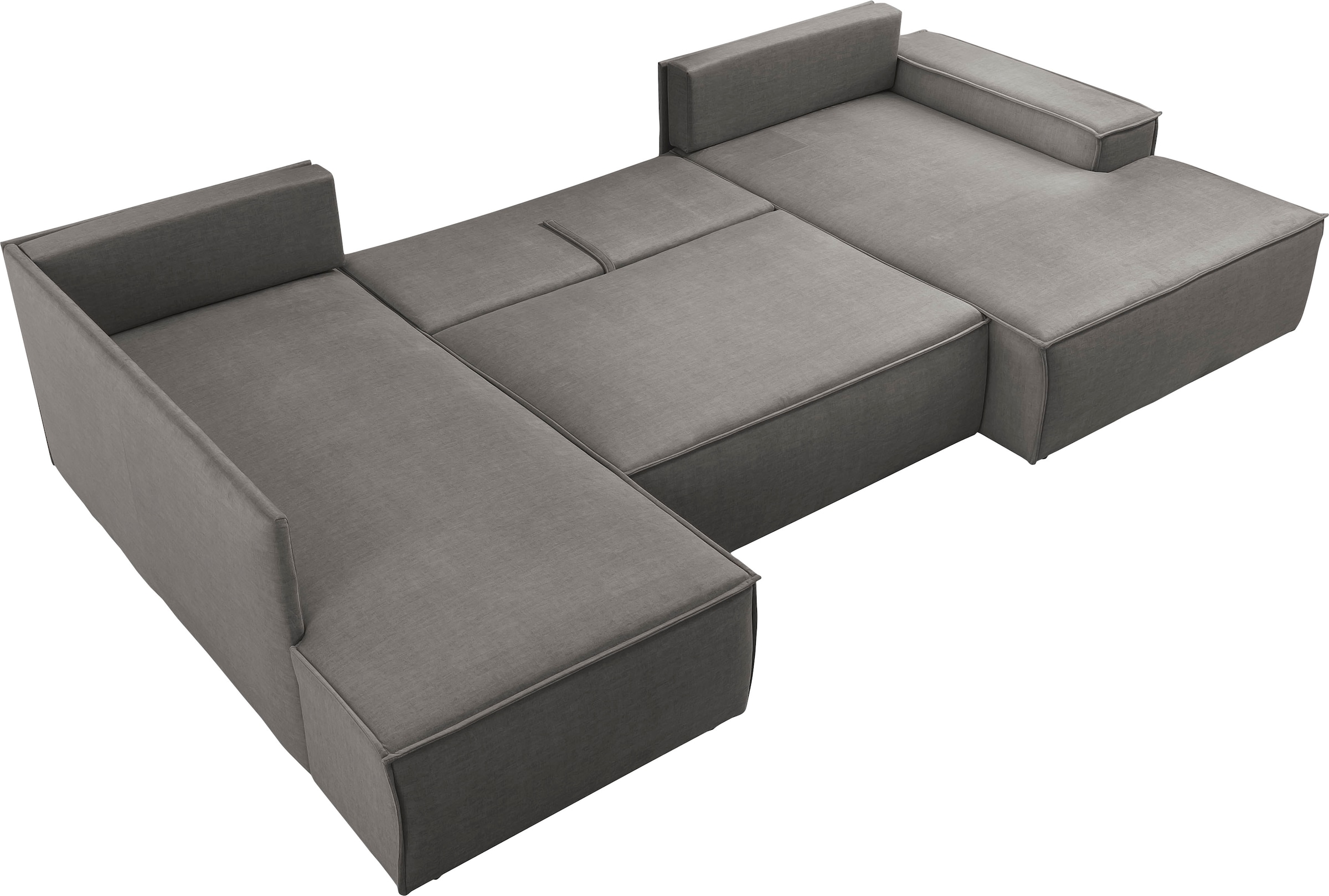 GOODproduct Paysage de salon »SHERWOOD U-Form, 329 cm - OTTO. Verlässliche Qualität.« Fonction couchage avec coffre-lit (194x139 cm), velours côtelé, vintage, velours