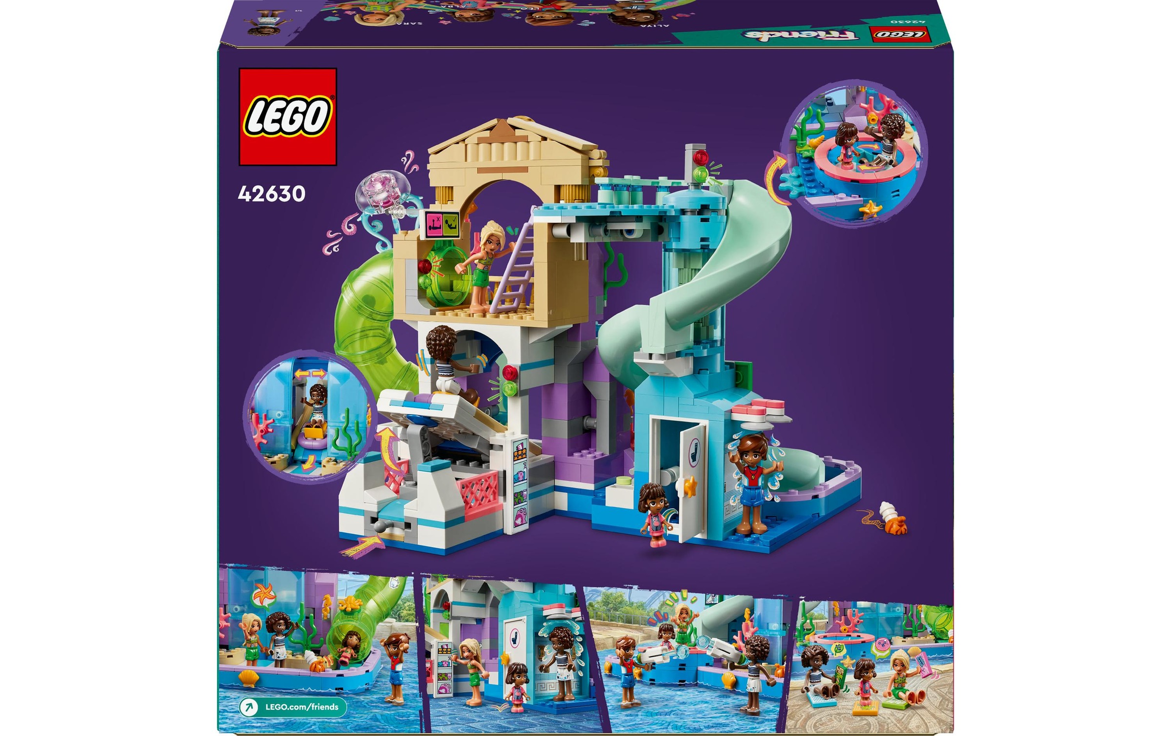 LEGO® Spielbausteine »Friends Heartlake City Wasserpark 42630«, (814 St.)