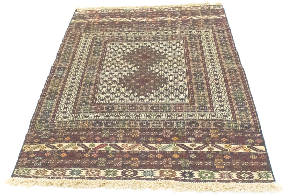 Image of morgenland Wollteppich »Kelim Afghan Teppich handgewebt beige«, rechteckig, 4 mm Höhe, Kurzflor bei Ackermann Versand Schweiz