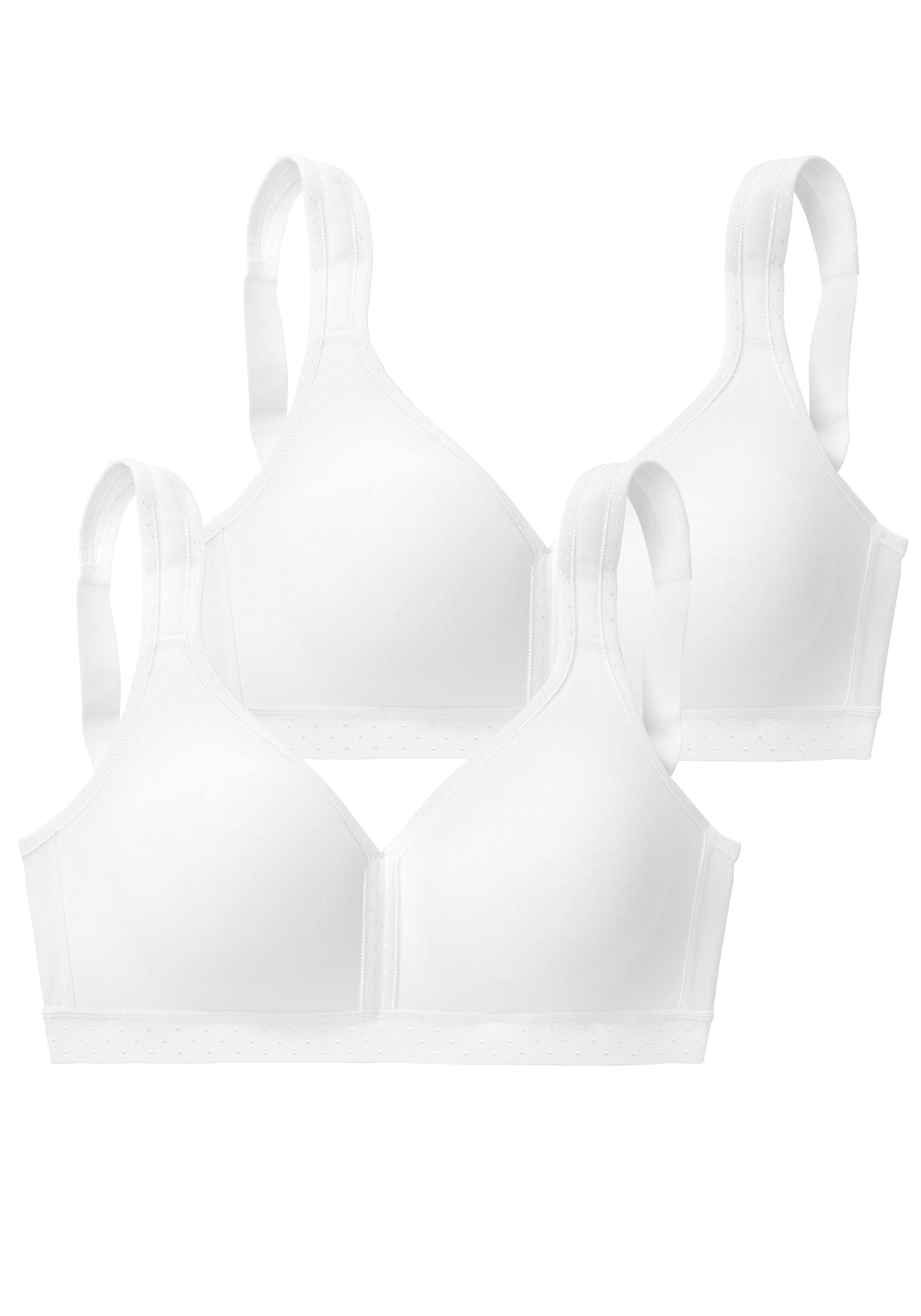 petite fleur Bügelloser BH, (Packung, 2 Stück), aus sanfter Baumwolle, Basic Dessous