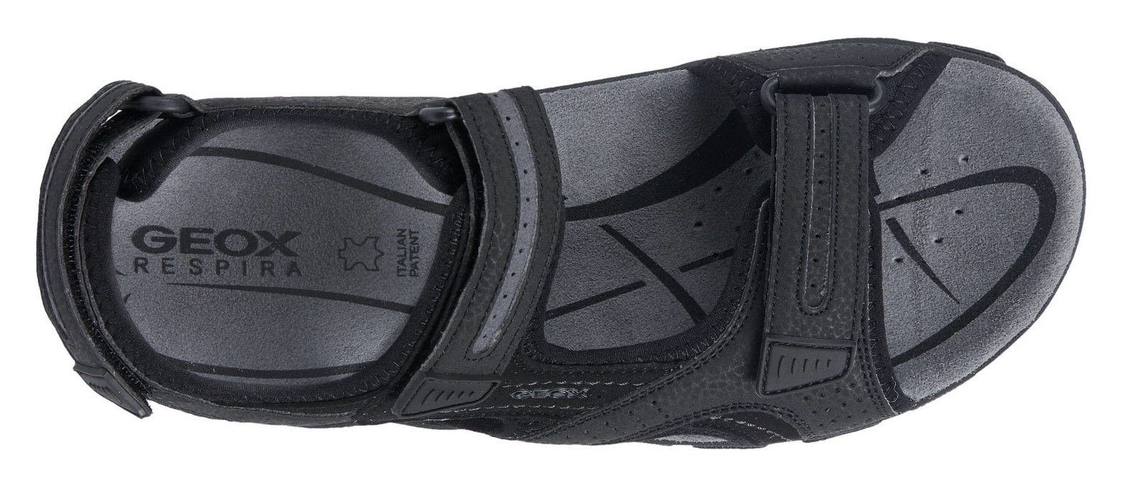 Geox Sandale »UOMO SANDAL STRADA«, Sommerschuh, Klettschuh, Outdoorsandale, im Trekking-Look