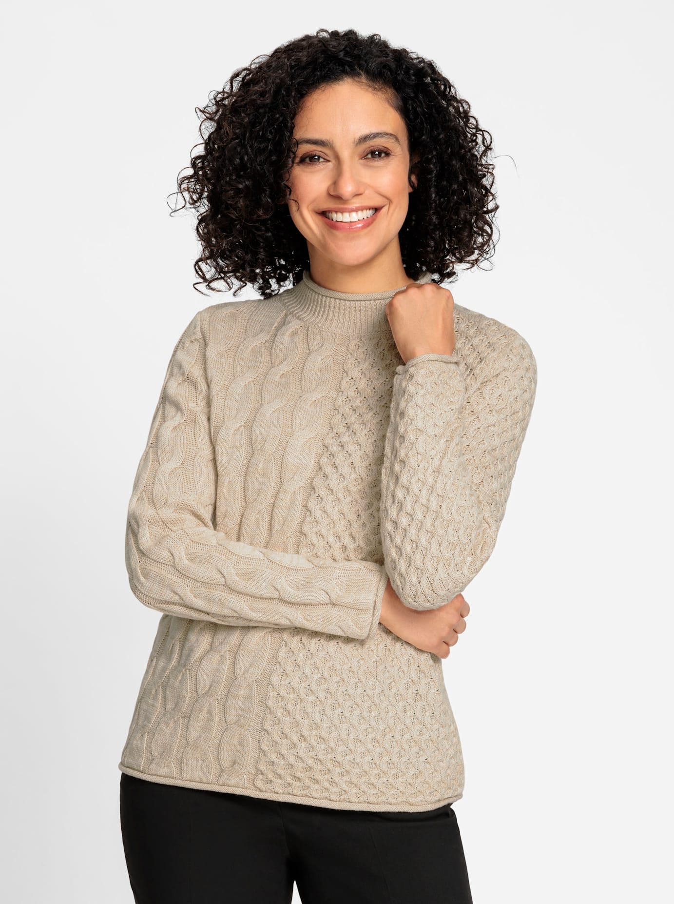 Inspirationen Stehkragenpullover "Stehkragen-Pullover"