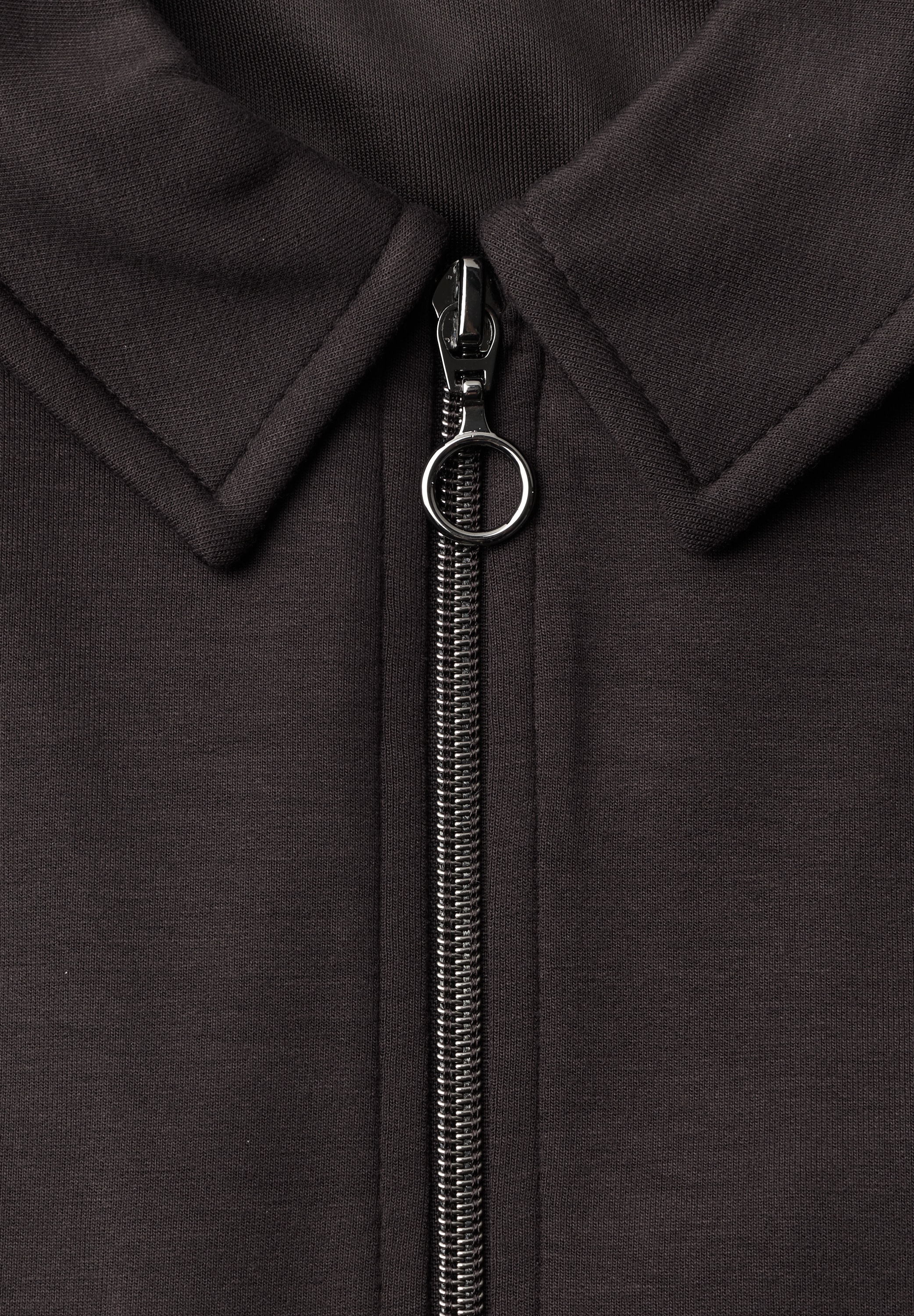 STREET ONE Robe en sweat Poches pour les mains longueur genou avec détail zippé
