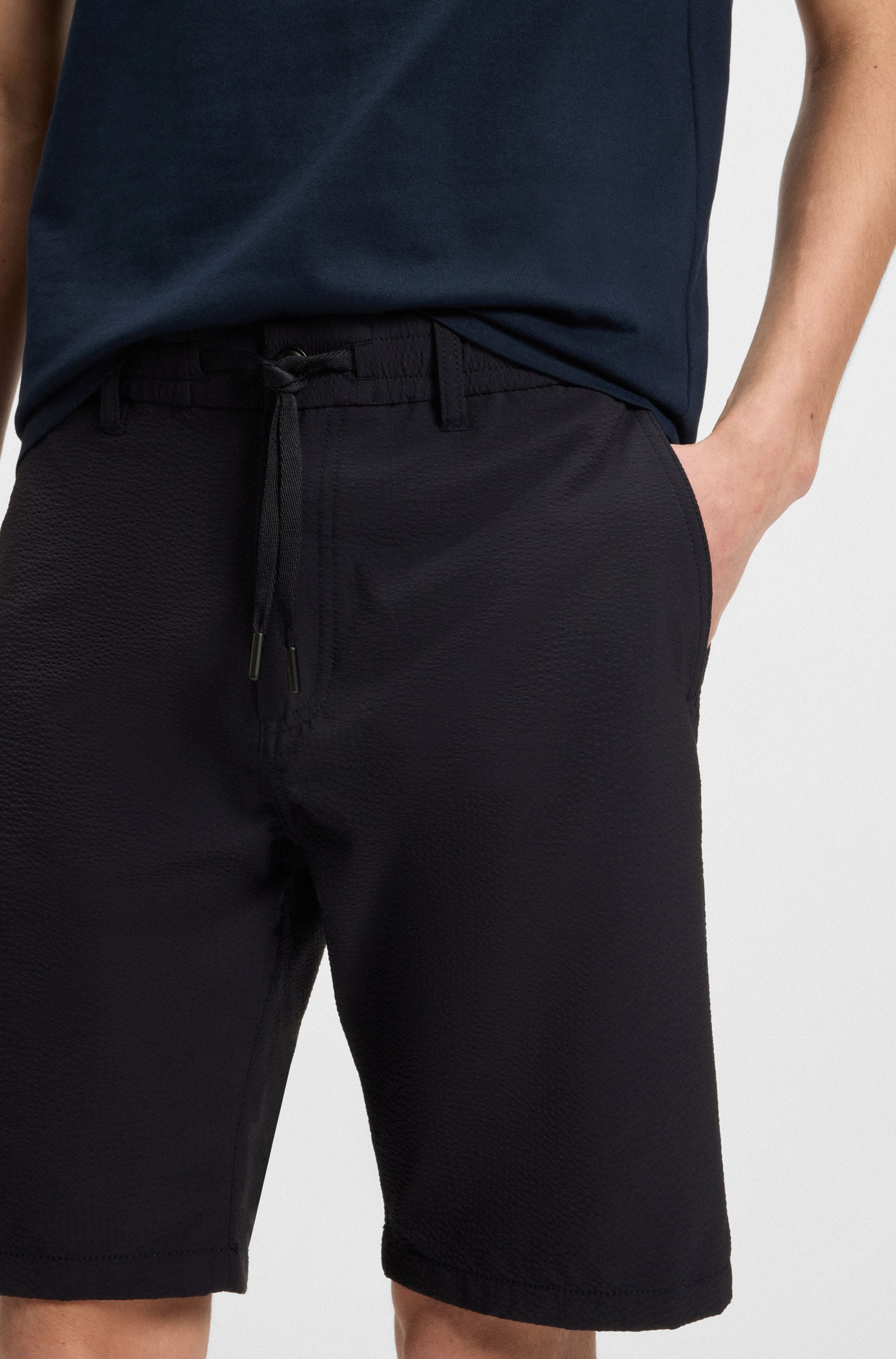 BOSS ORANGE Chinoshorts »Chino-tapered-DS-1«, mit Kordelzug