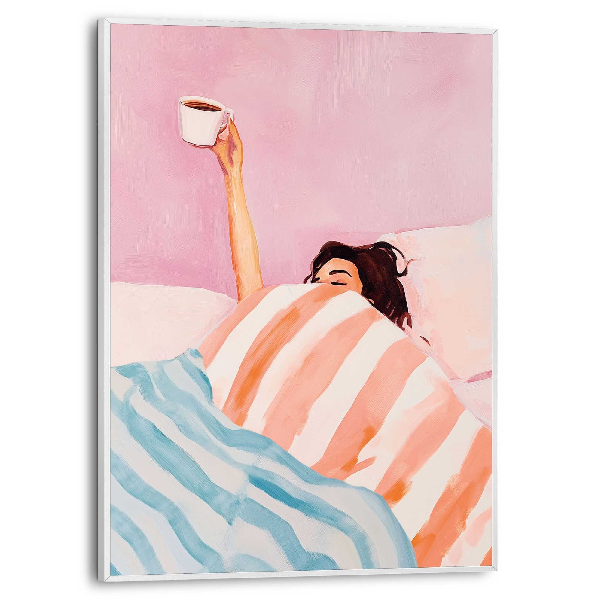 Image of Reinders Poster "Coffee Please" Schlafzimmer - Mehrfarbig - MDF - Menschen - 30x40 cm