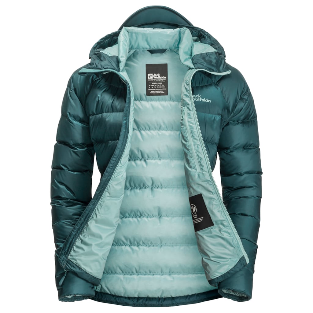 Jack Wolfskin Daunenjacke »NEBELHORN DOWN HOODY W«, mit Kapuze