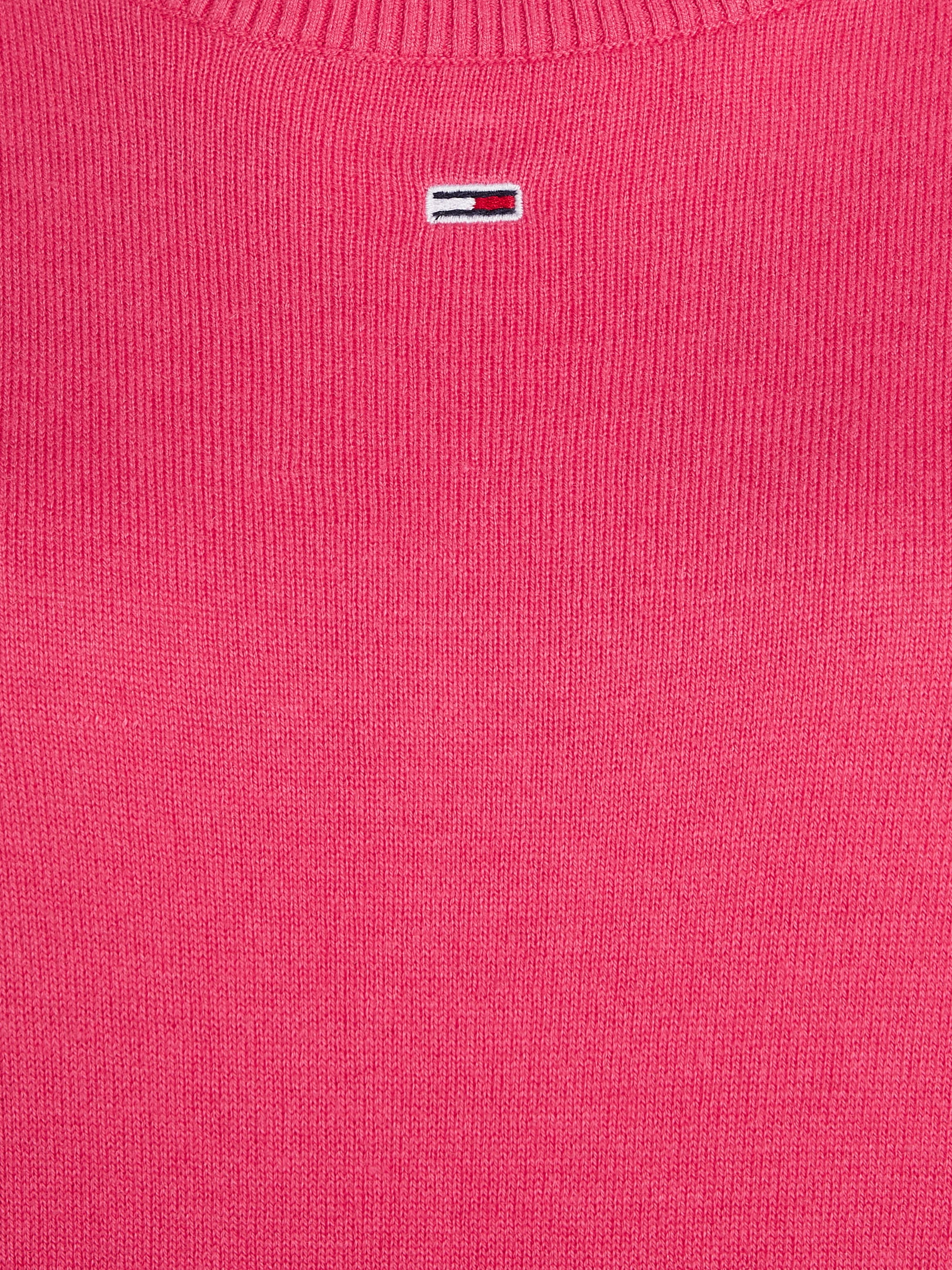 Tommy Jeans Strickpullover »TJW ESSENTIAL CREW NECK SWEATER«, mit Logostickerei