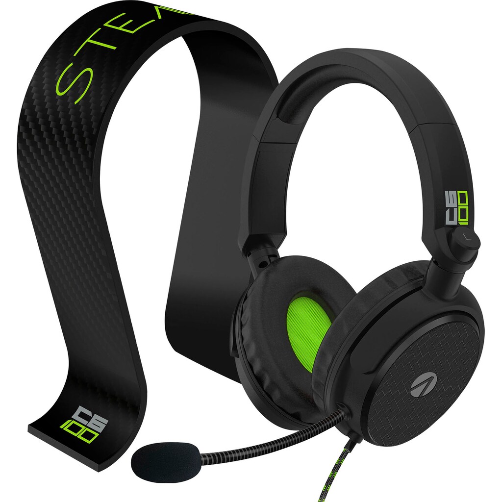 Stealth Gaming-Headset »C6-100 Headset Carbon Edition + Headset Stand«
