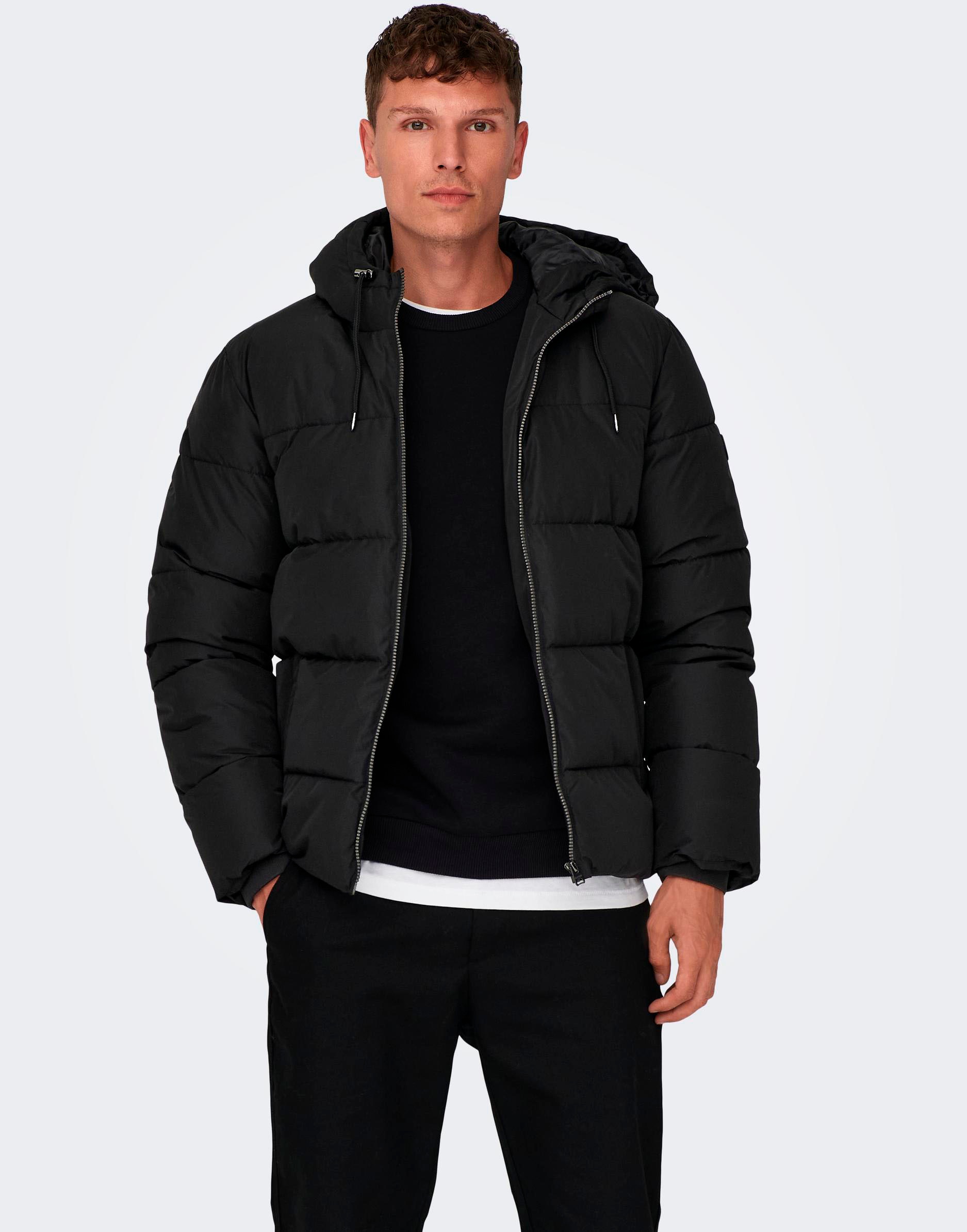 Image of ONLY & SONS Steppjacke "ONSMARLON LIFE HOOD PUFFER JACKET OTW VD" mit Kapuze