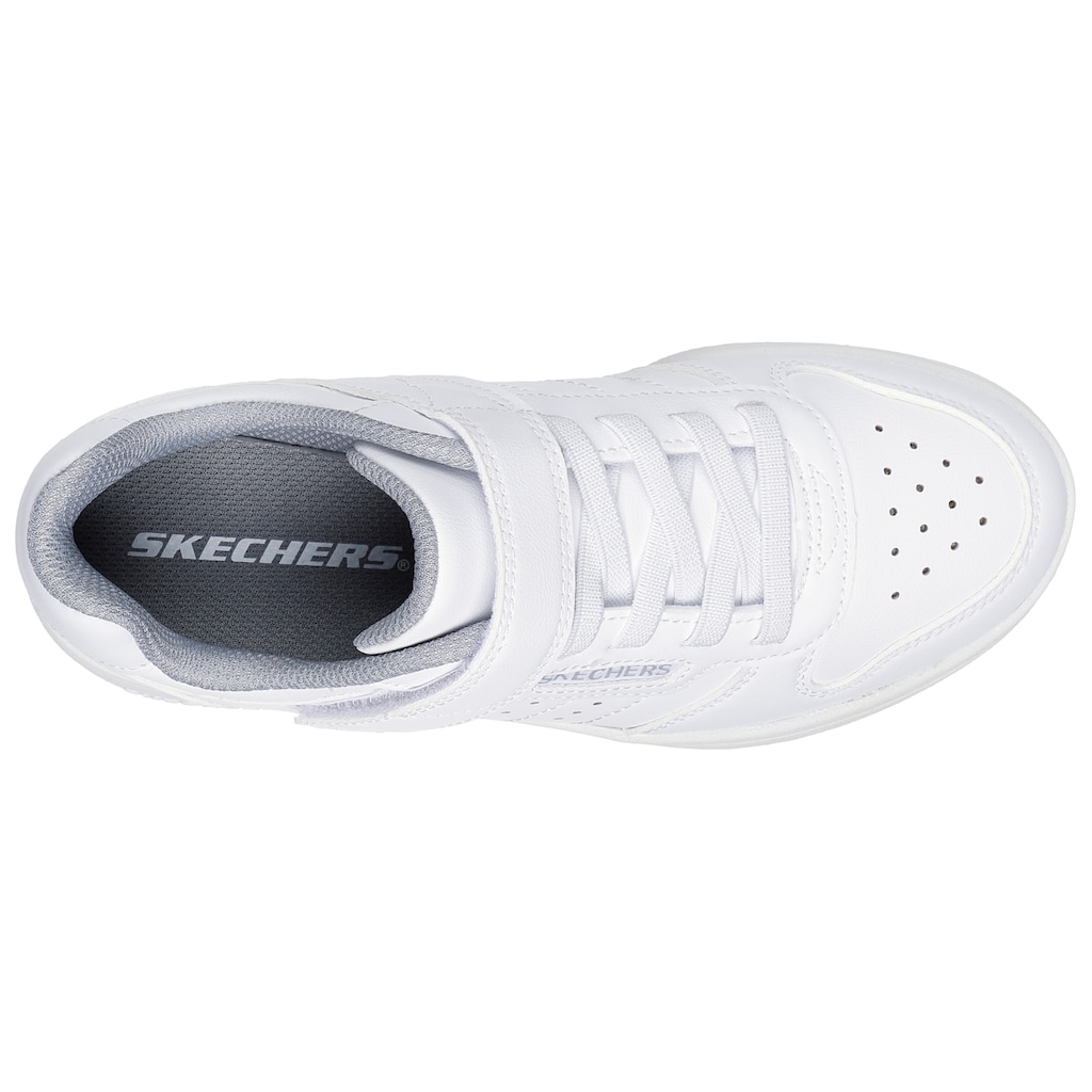 Skechers Kids Slip-On Sneaker »QUICK STREET«, mit praktischem Gummiband, Freizeitschuh, Halbschuh, Schnürschuh