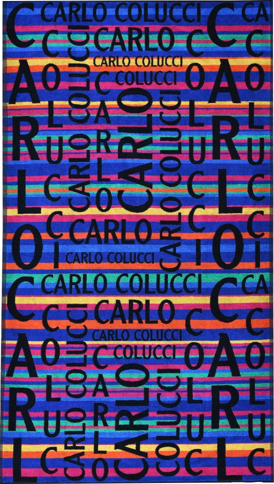 Image of CARLO COLUCCI Strandtuch »Matteo«, (1 St.), in auffälliger Jacquard-Optik und Carlo Colucci Schriftzügen bei Ackermann Versand Schweiz