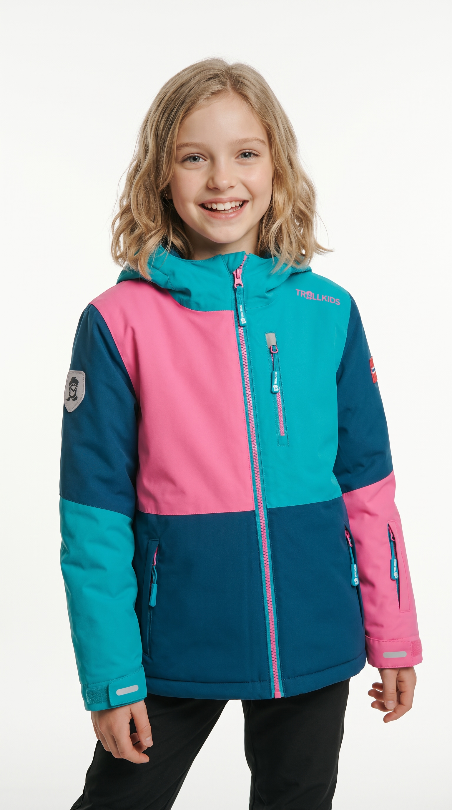 TROLLKIDS Winterjacke »KIDS HALLINGDAL JACKET« sportliche, aus Polyester und Polyamid, wasserdicht, atmungsaktiv