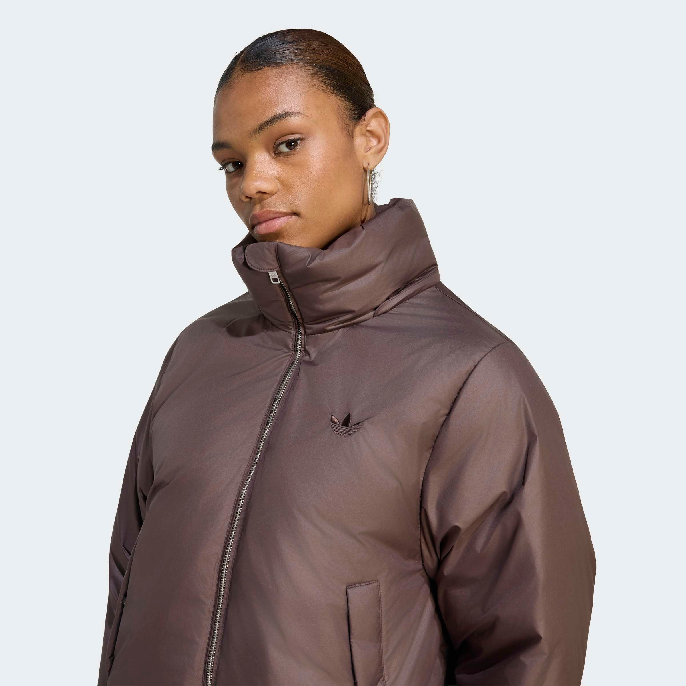 adidas Originals Outdoorjacke »ESS DOWN HOODED PUFFER T« für Erwachsene, mit Reissverschluss, aus Polyester