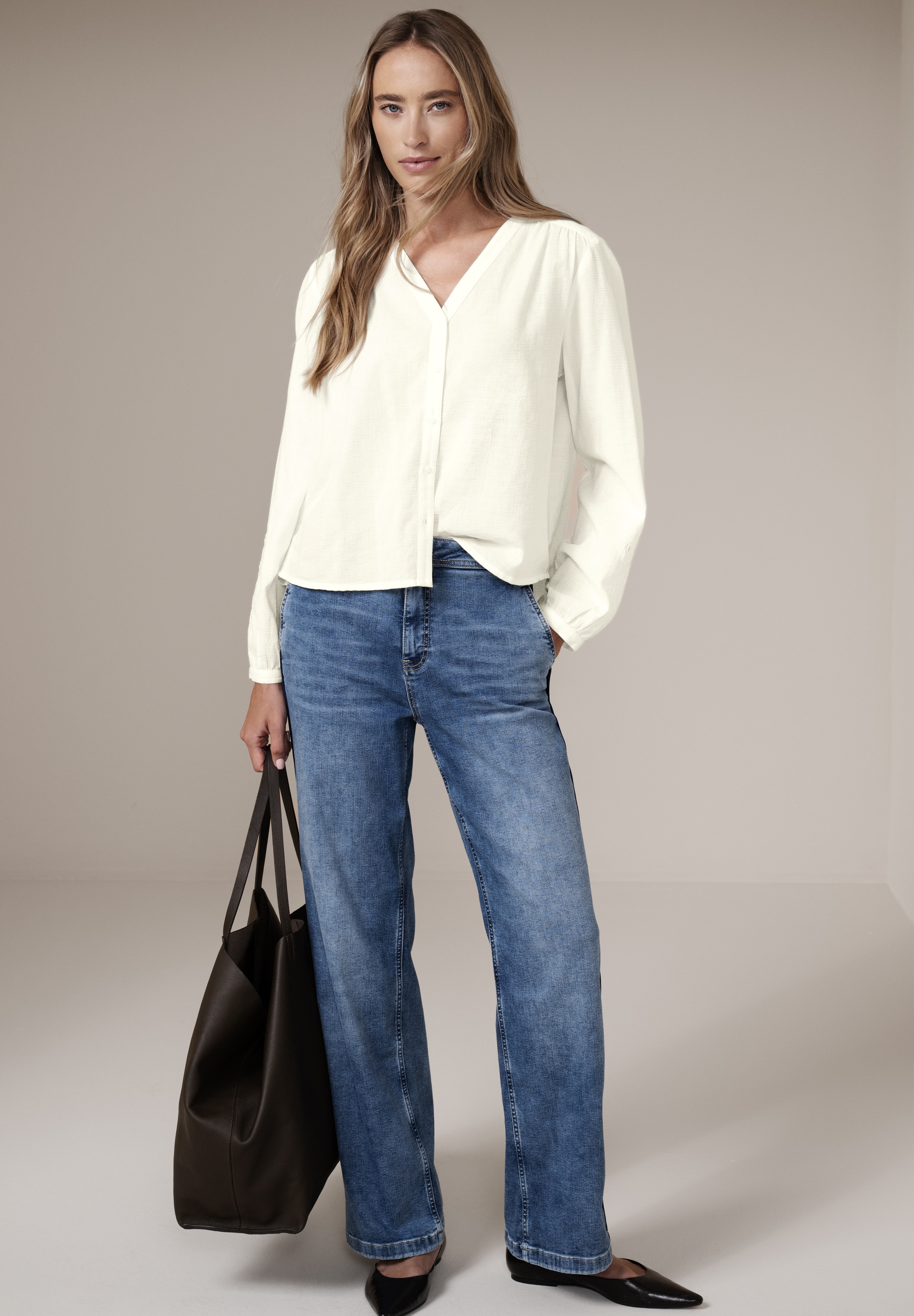 STREET ONE Blouse à manches longues avec poignets