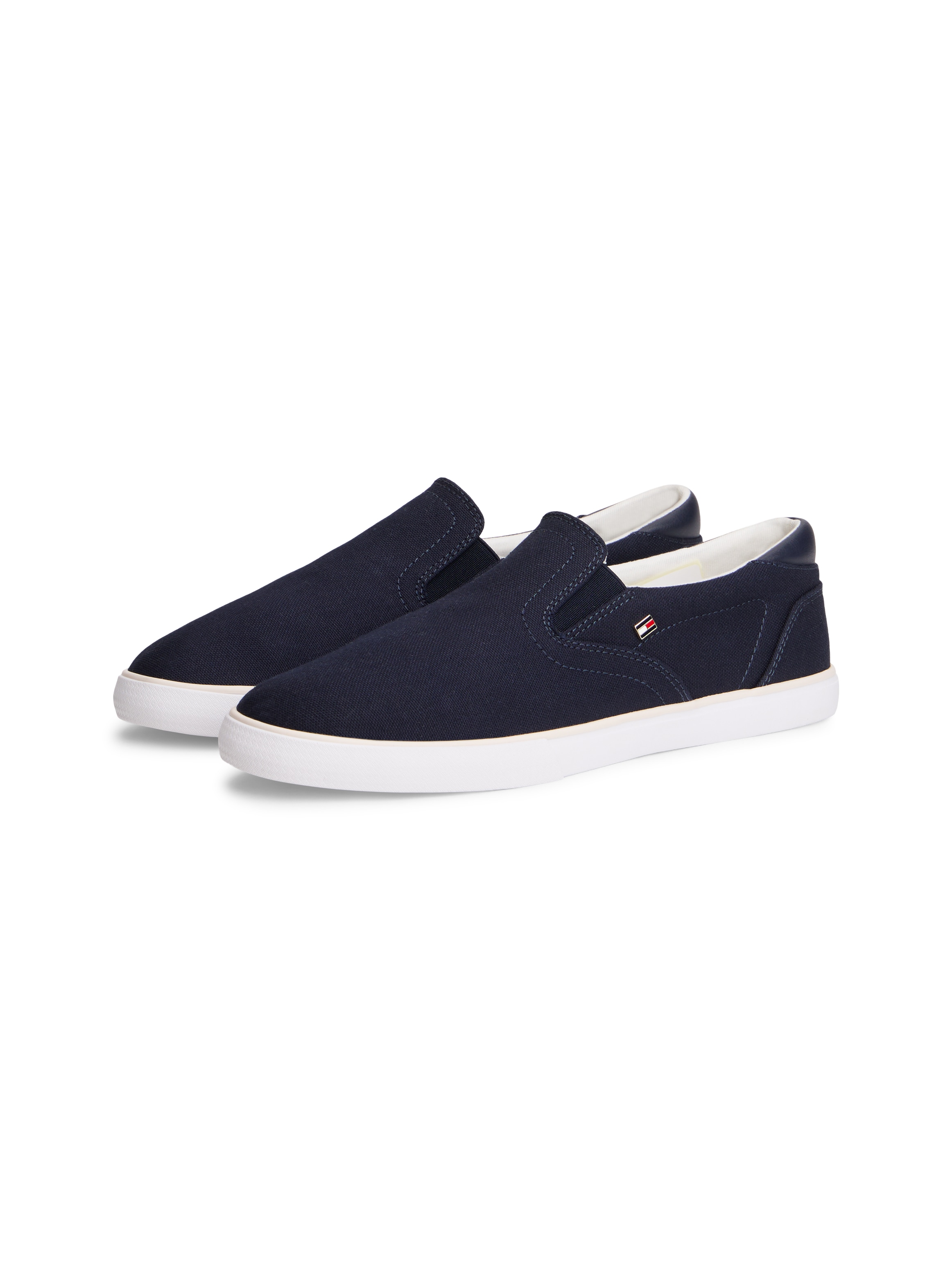 Image of Tommy Hilfiger Slipper "TH LOW PROFILE SLIP ON" Freizeitschuh, Loafer, Slipper mit edlem Logoemblem