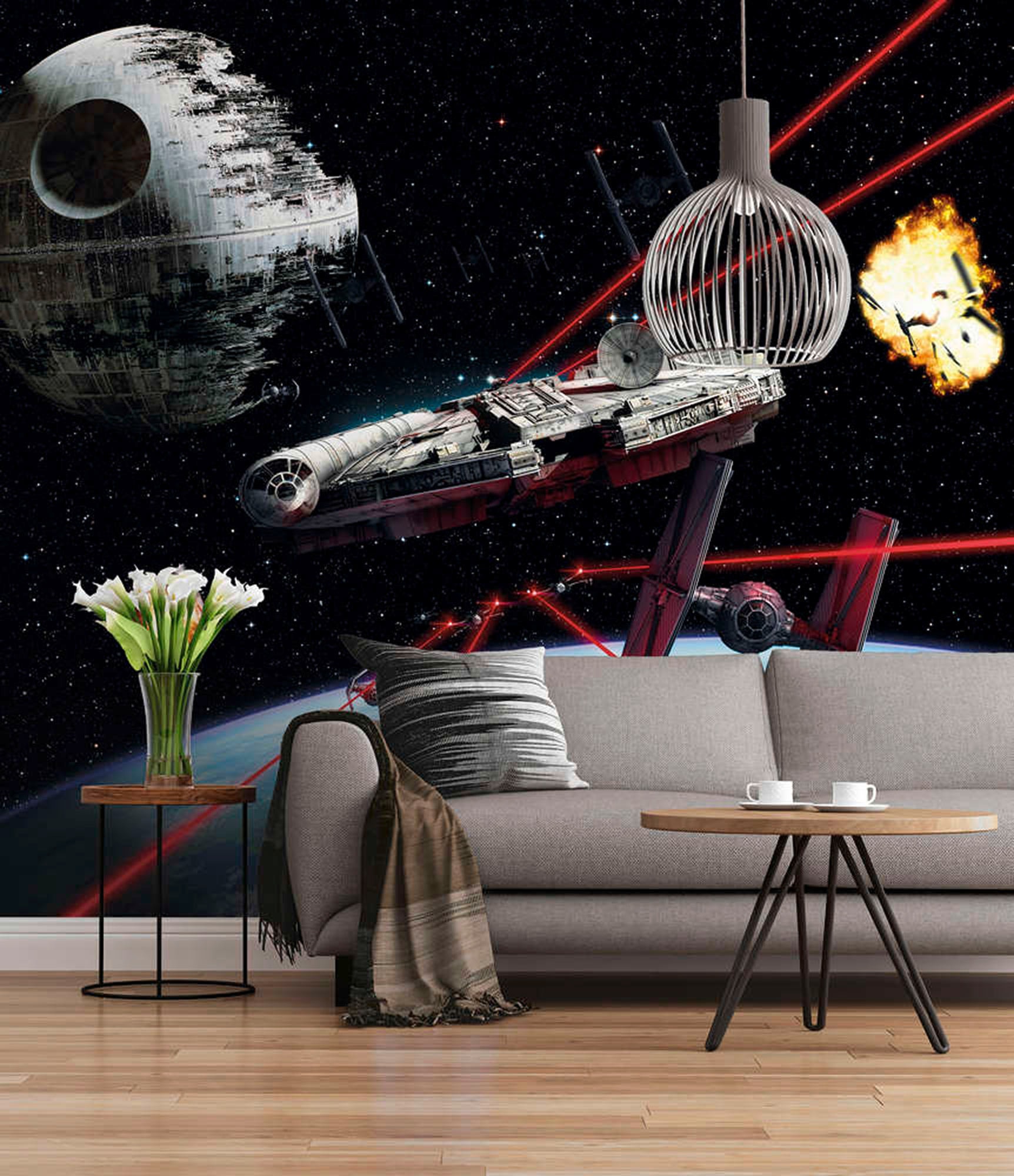 Komar Fototapete »Star Wars Millennium Falcon«, 368x254 cm (Breite x Höhe)