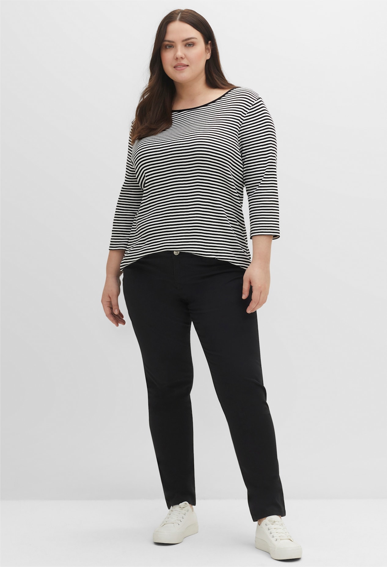 Sheego 3/4-Arm-Shirt »3/4-Arm-Shirt«, (1 tlg.)