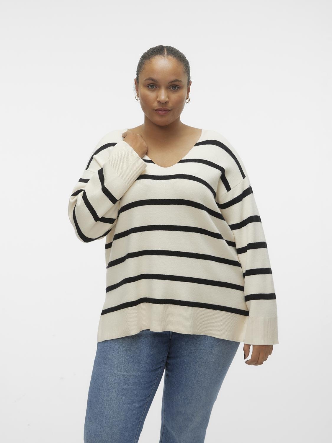 Strickpullover »VMCSABA LS V-NECK PULLOVER GA NOOS CUR«