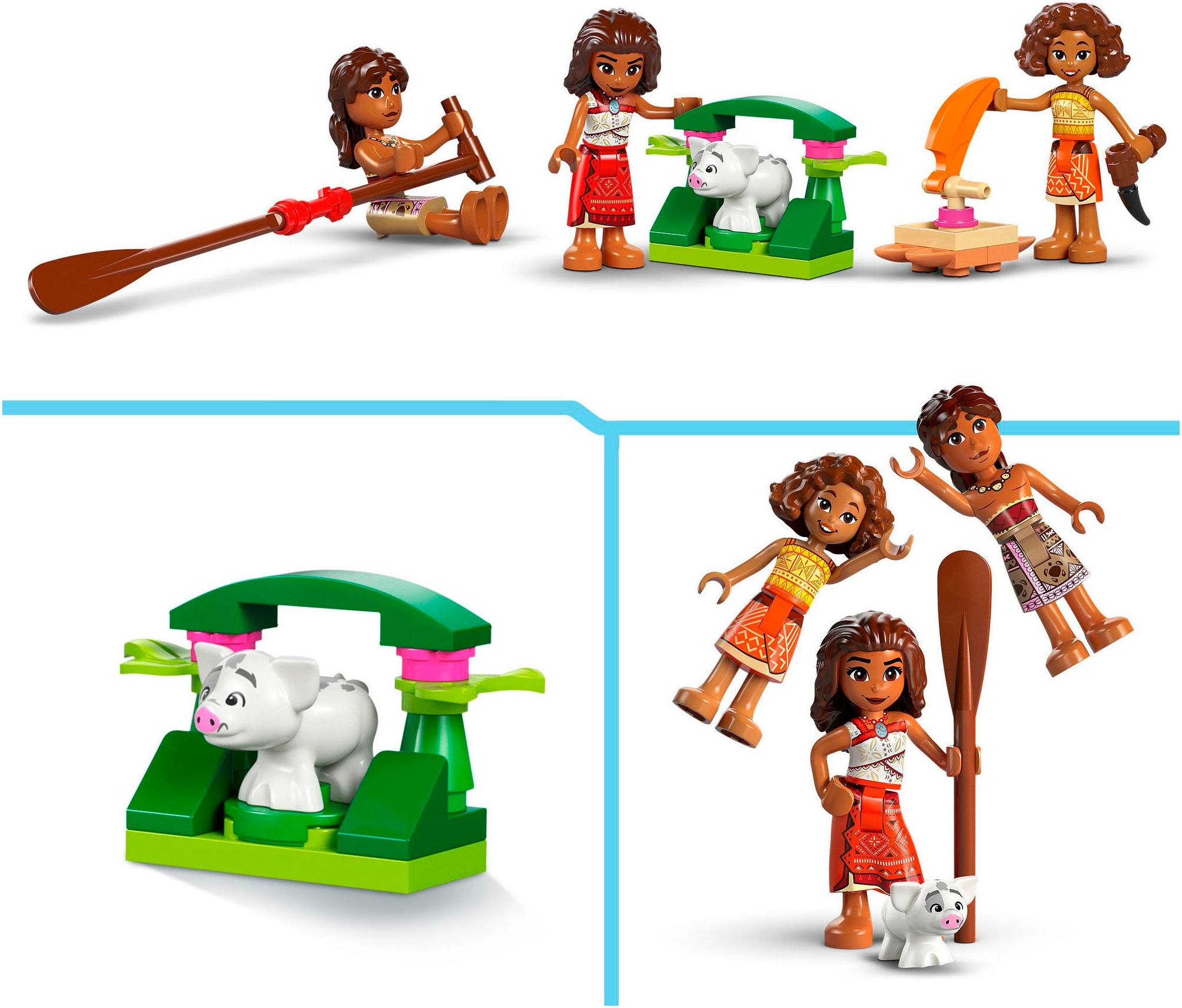 LEGO® Pions de construction »Vaianas Abenteuerfloss (43270), LEGO Disney Princess« Made in Europe