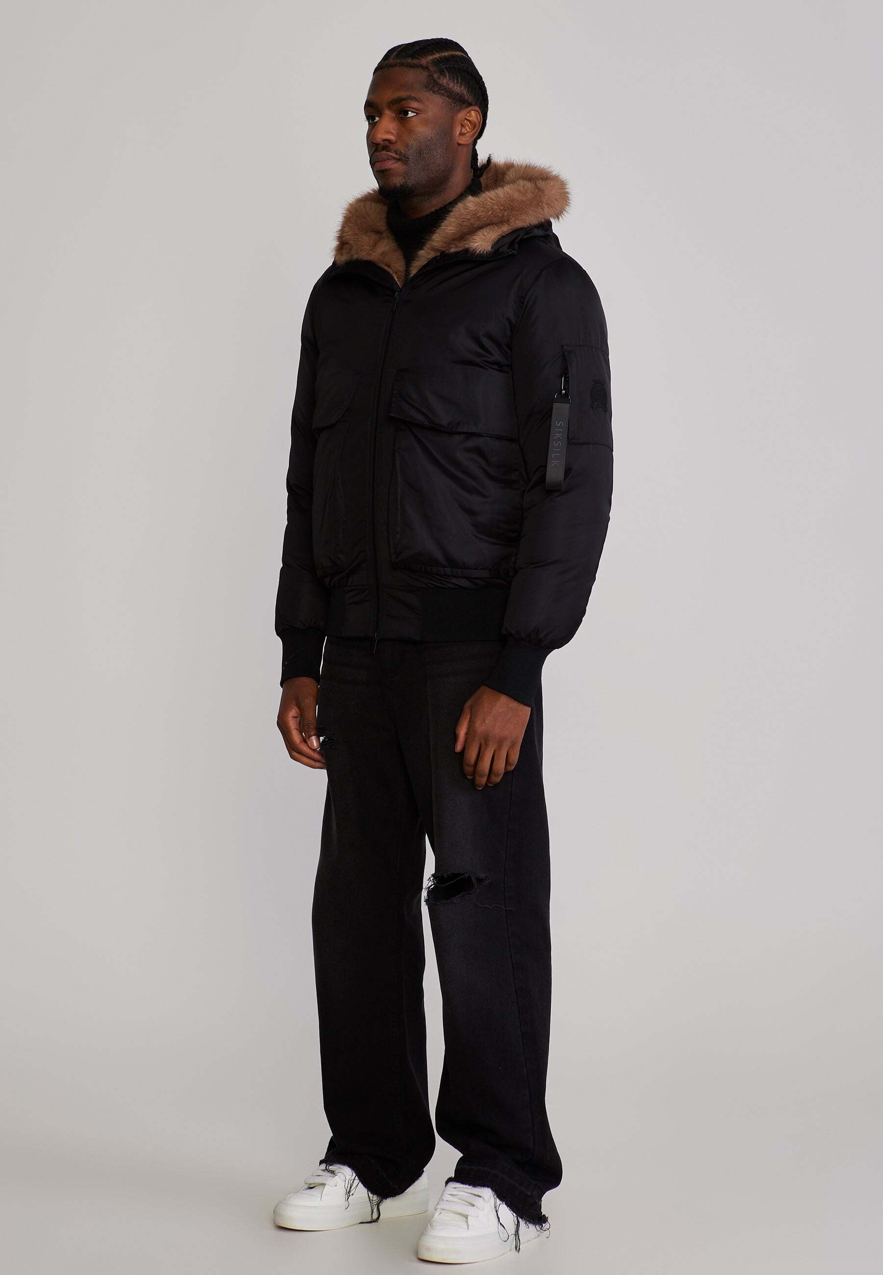 Siksilk Veste d'hiver »Siksilk Winterjacke Hooded Bomber«