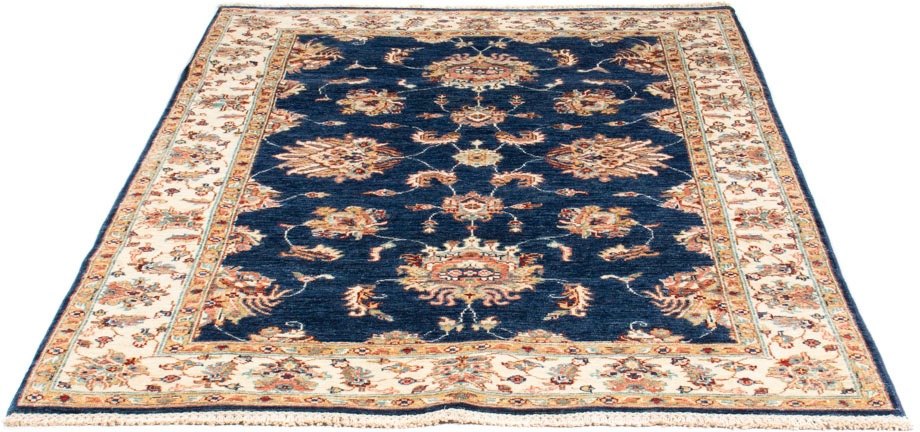 Image of morgenland Orientteppich »Ziegler - 176 x 120 cm - dunkelblau«, rechteckig, 6 mm Höhe, Wohnzimmer, Handgeknüpft, Einzelstück mit Zertifikat bei Ackermann Versand Schweiz