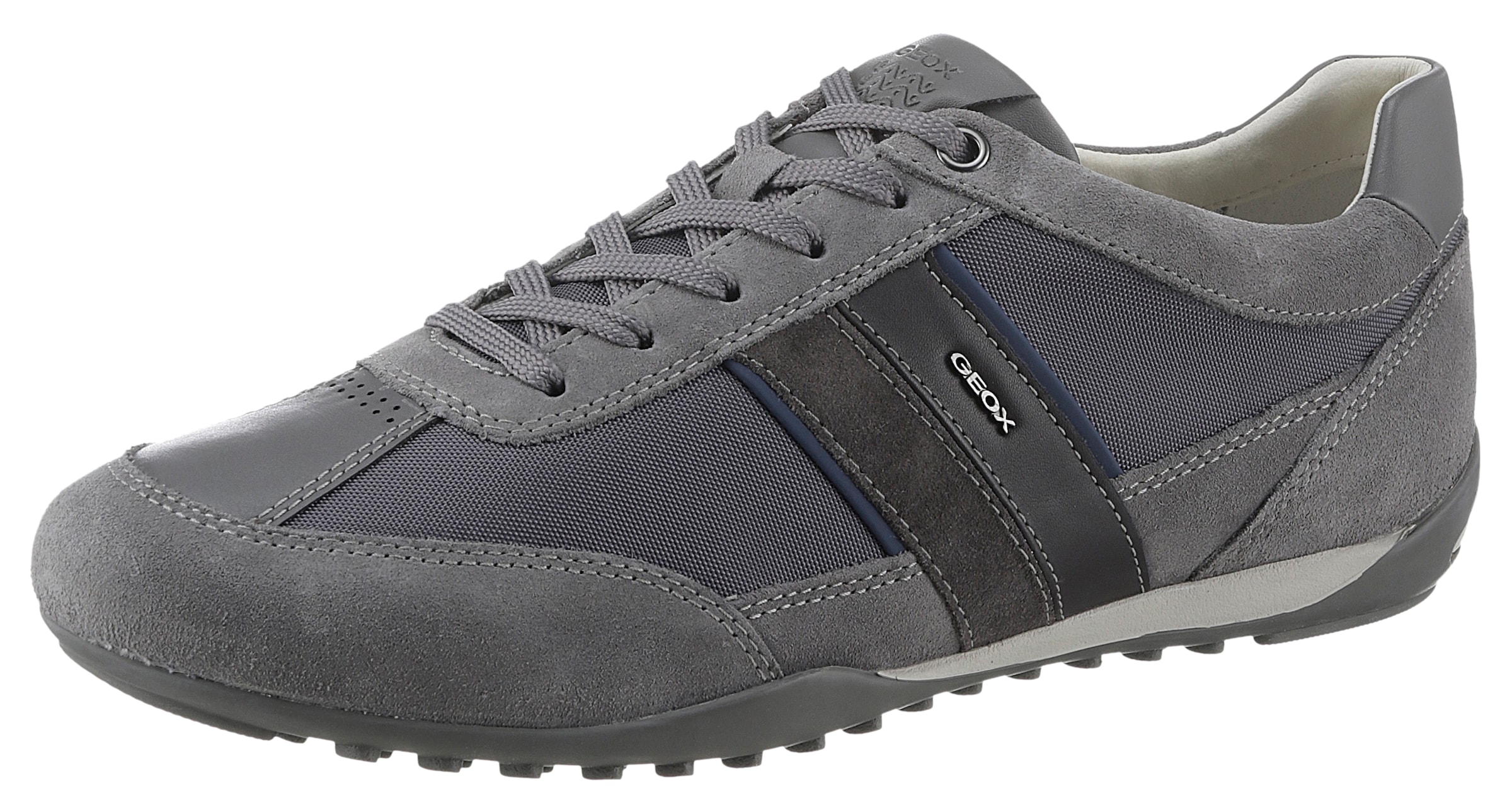 Geox Sneaker »U WELLS C«, Freizeitschuh, Halbschuh, Schnürschuh mit Logoverzierung