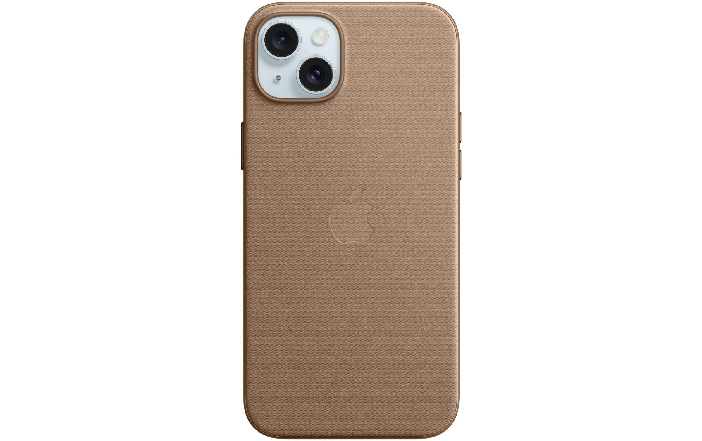 Apple Smartphone Feingewebe Case mit MagSafe, iPhone 15 Plus, Taupe